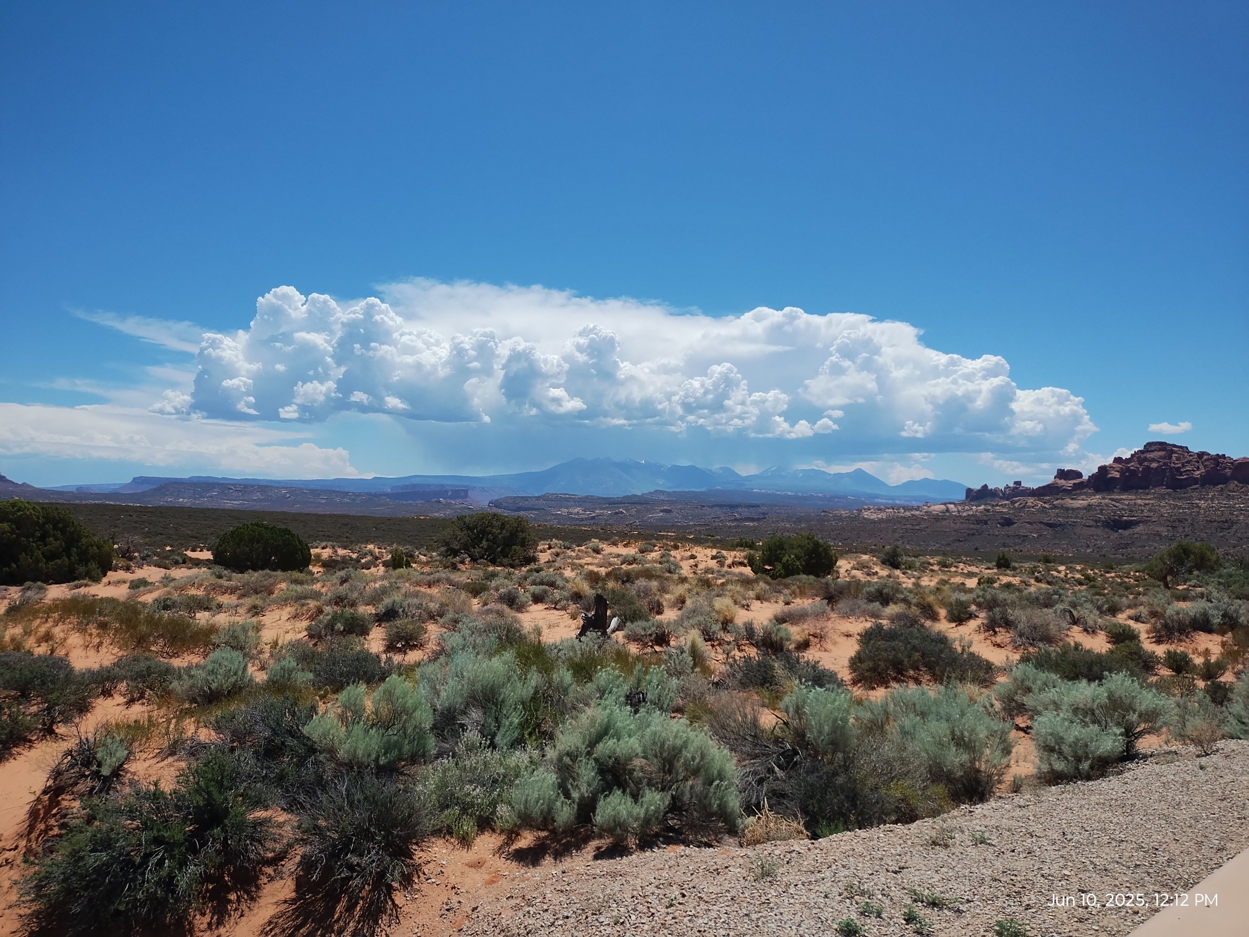 A big storm. Over where I was though, super hot!