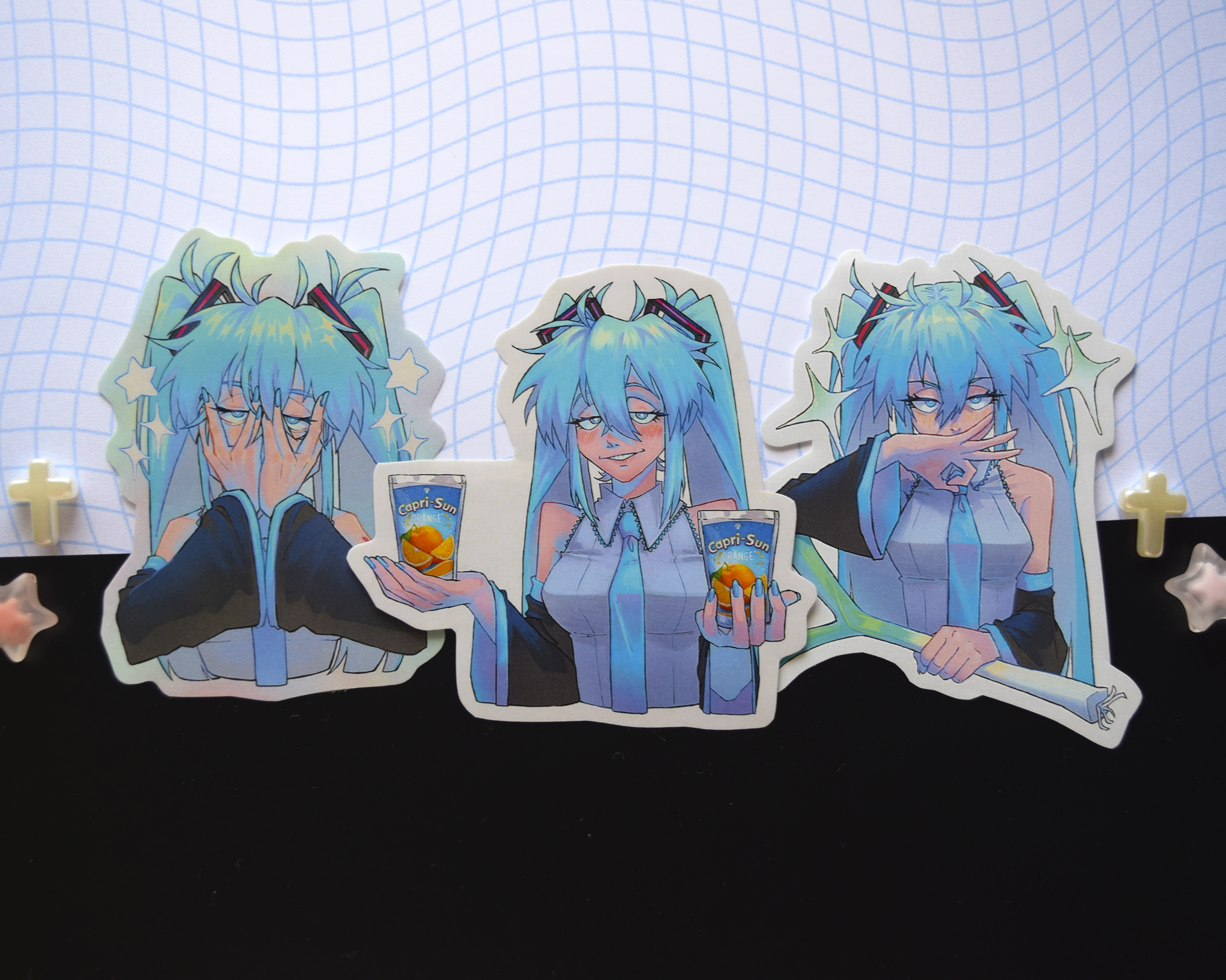 M the Cherry Sticker and Juice Stickers