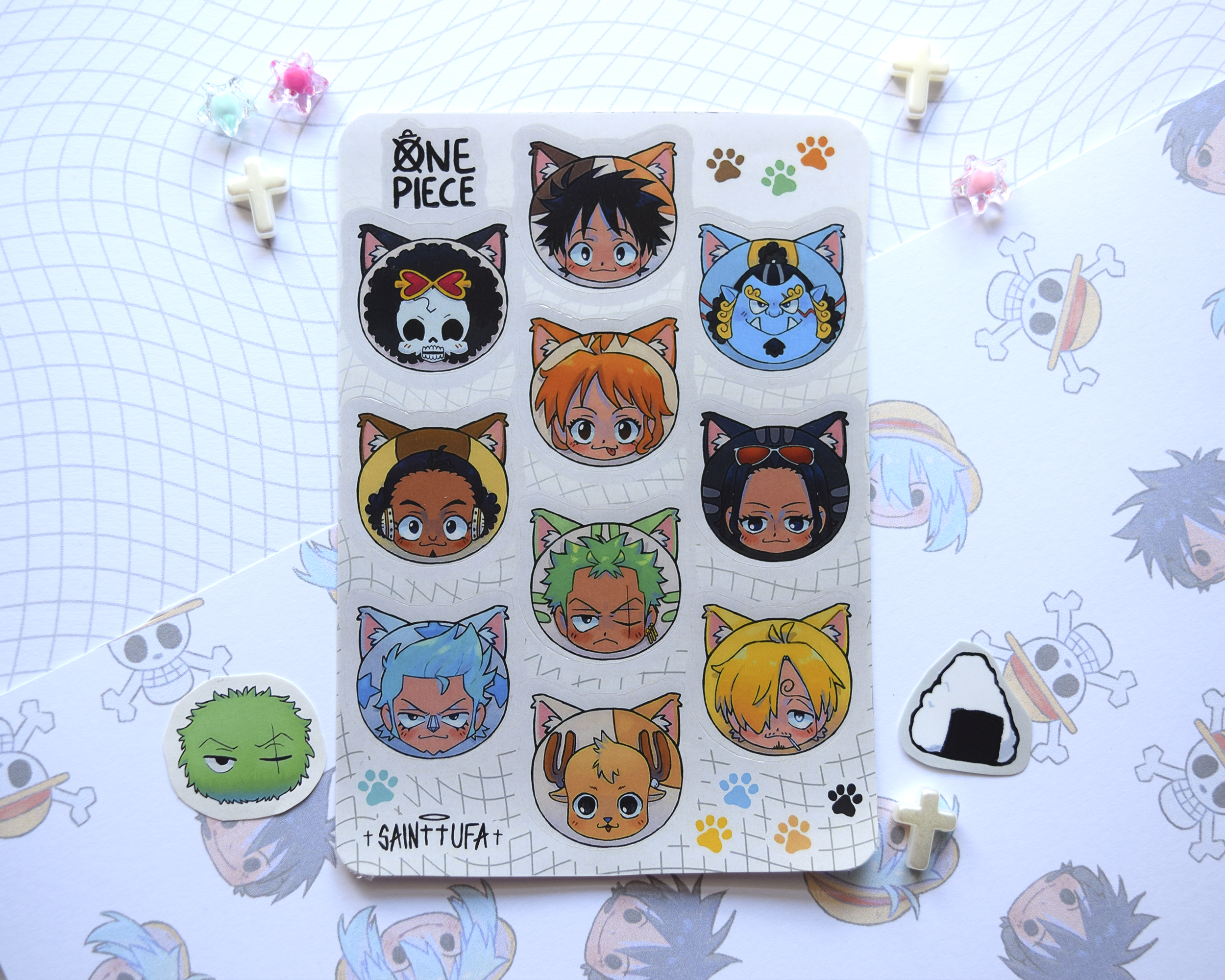 Kitty Pirates Sticker Sheet