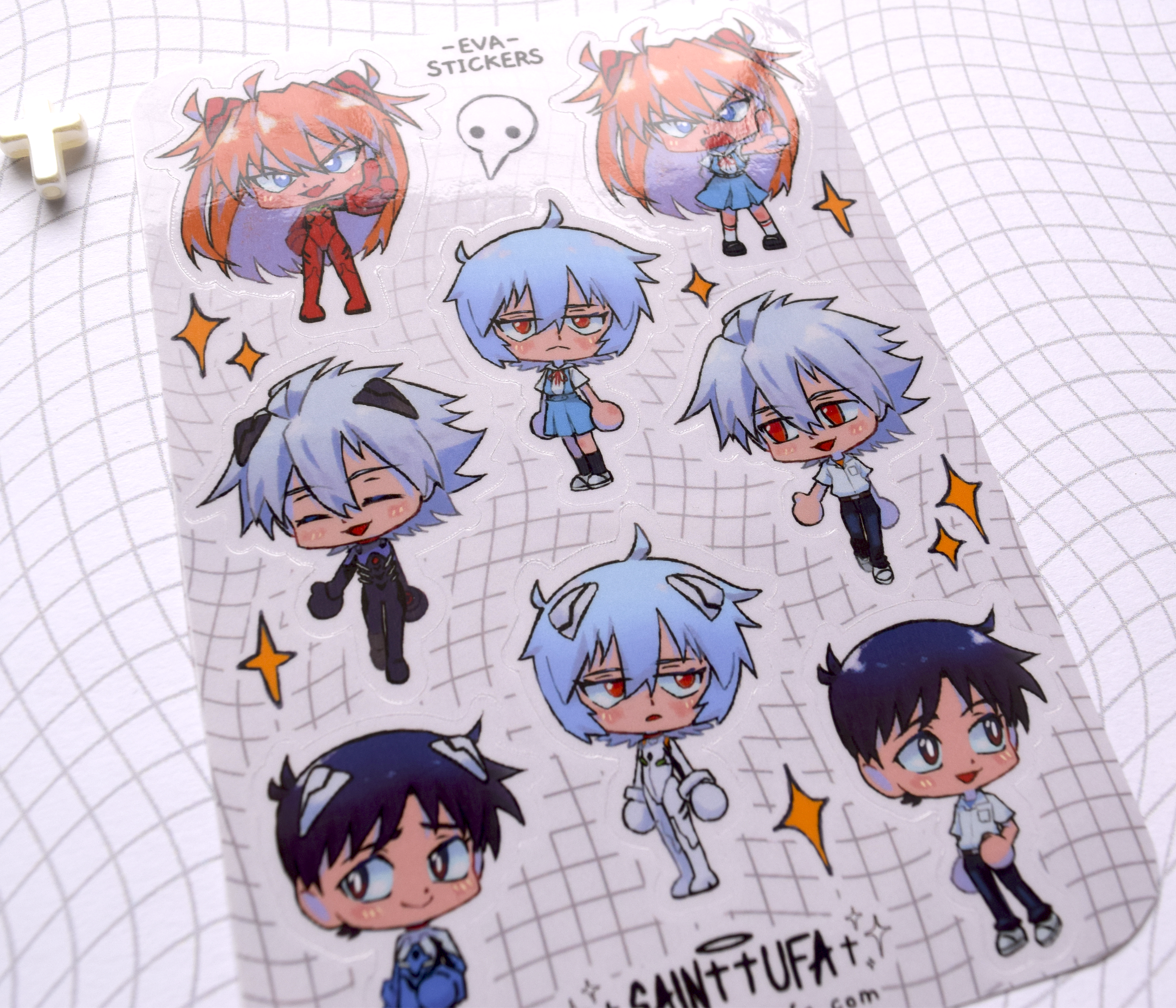 Chibi EVA Sticker Sheet