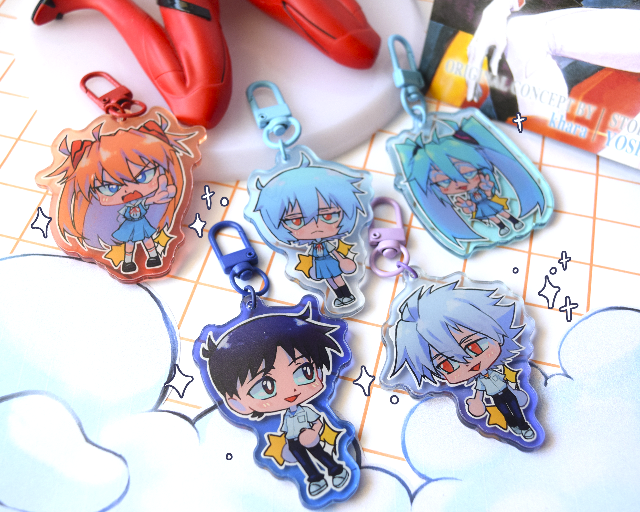 NGE 2.0 Chibi Charms (LOW STOCK)