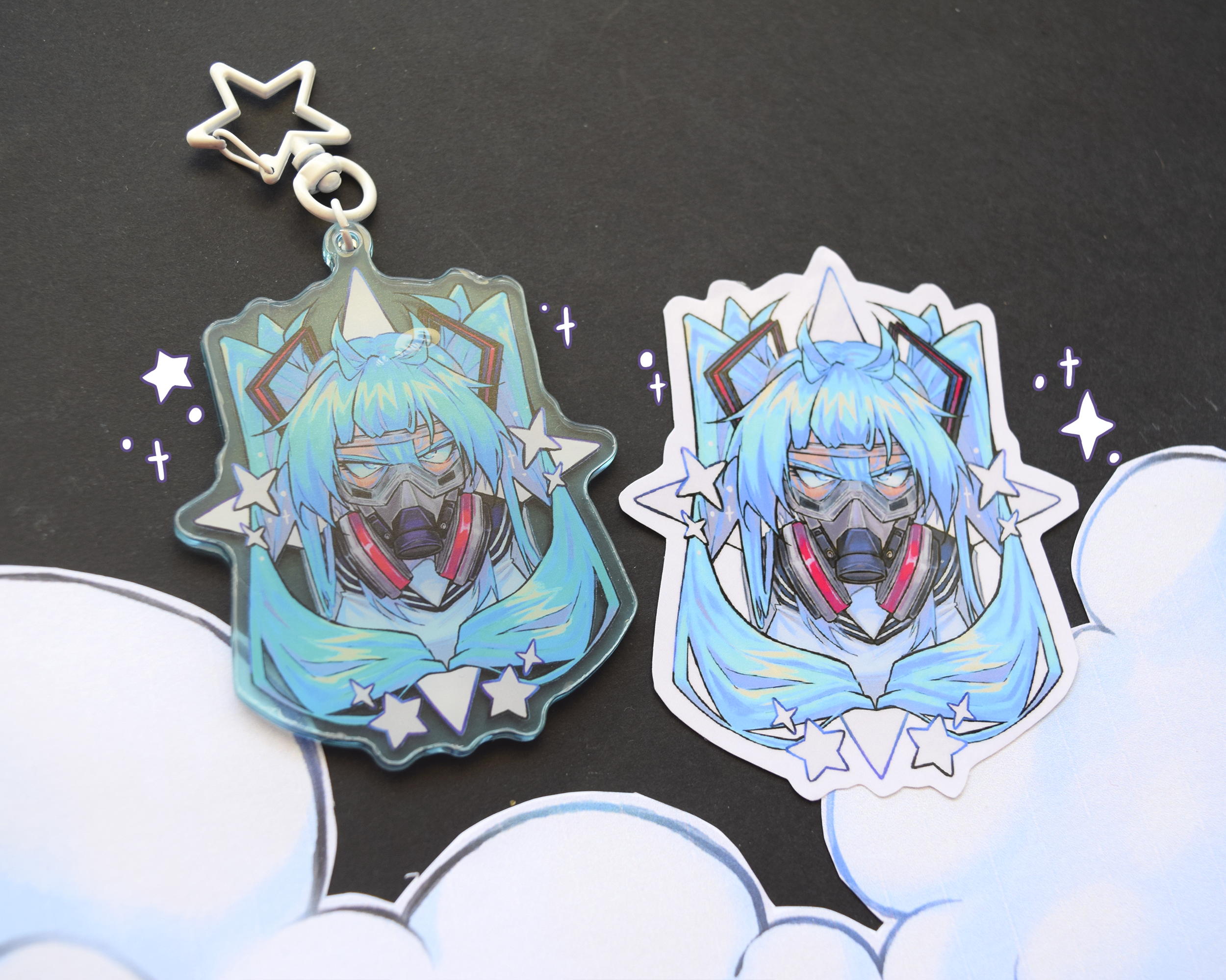 Star Mlku Keychain and Sticker