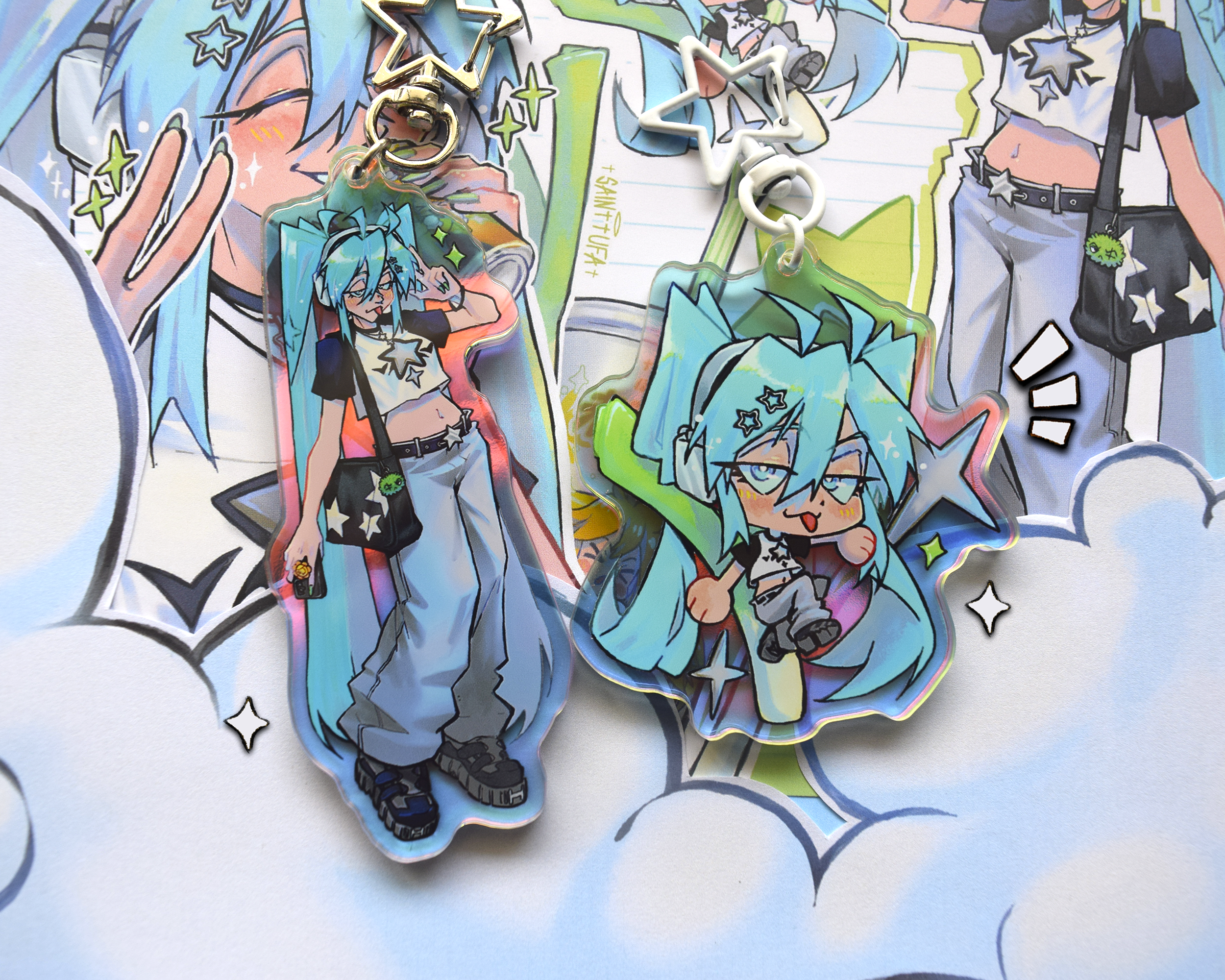 ♥Holograpic Keychains ♥