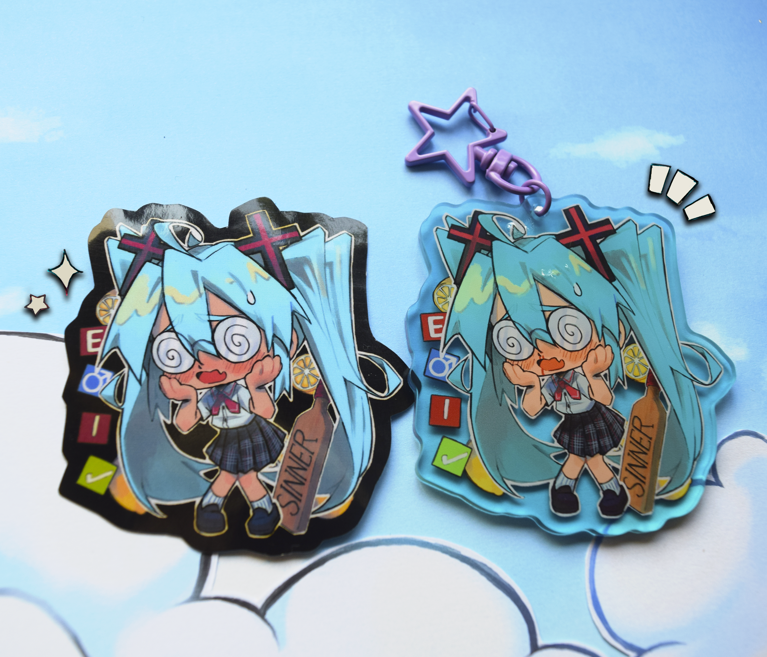 ☆3'' Fujoshi Keychain + Sticker ☆