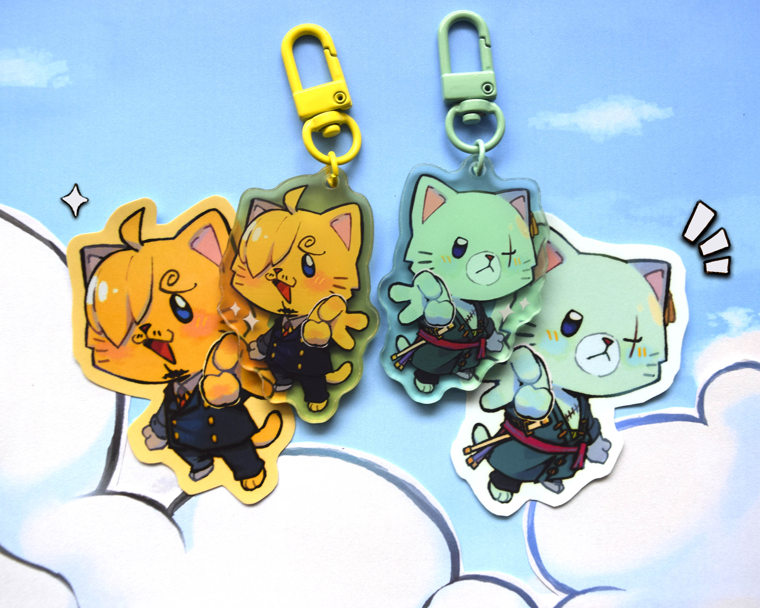 ★ Zosan Kitty Stickers and Keychains★