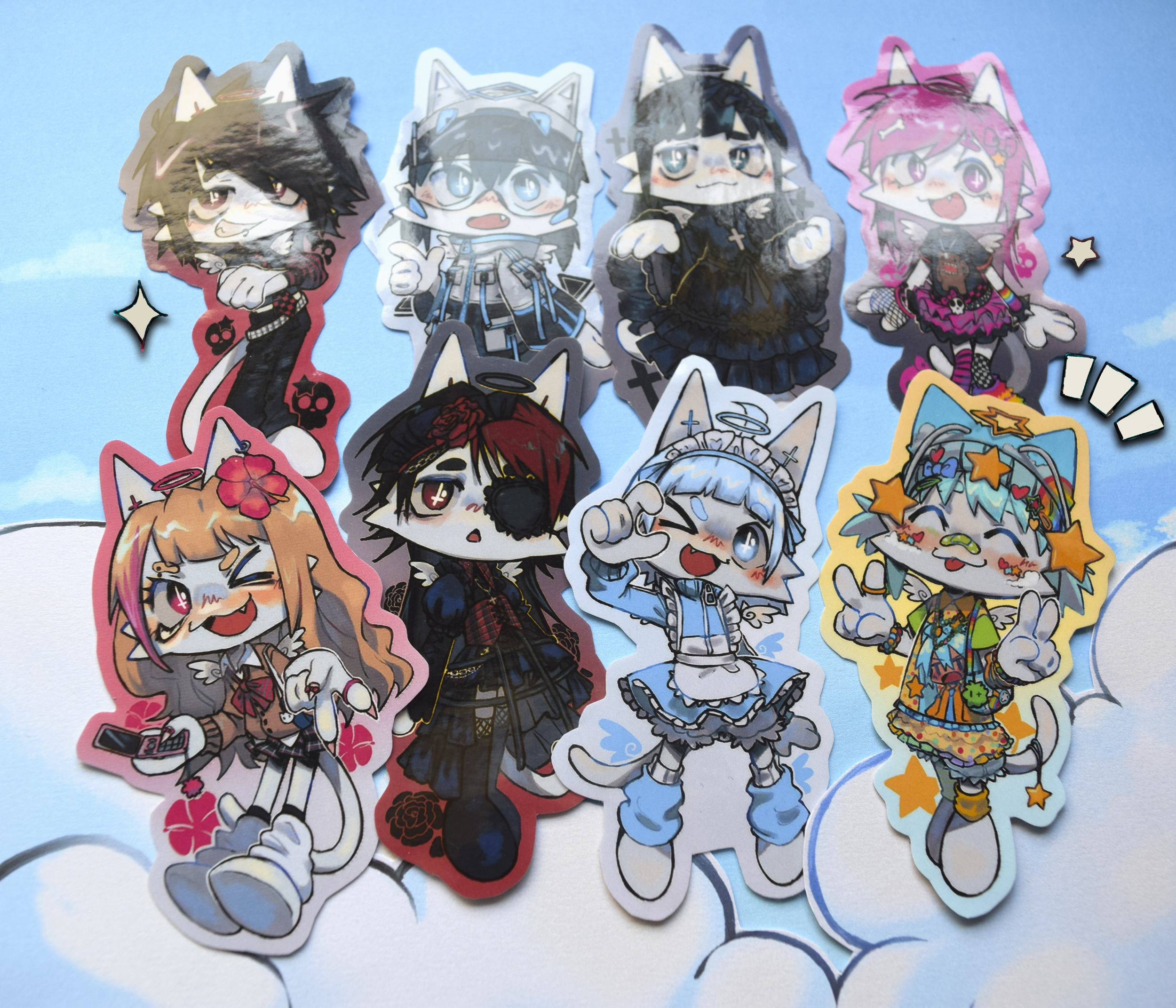 ☆Fashion Kitty Stickers☆