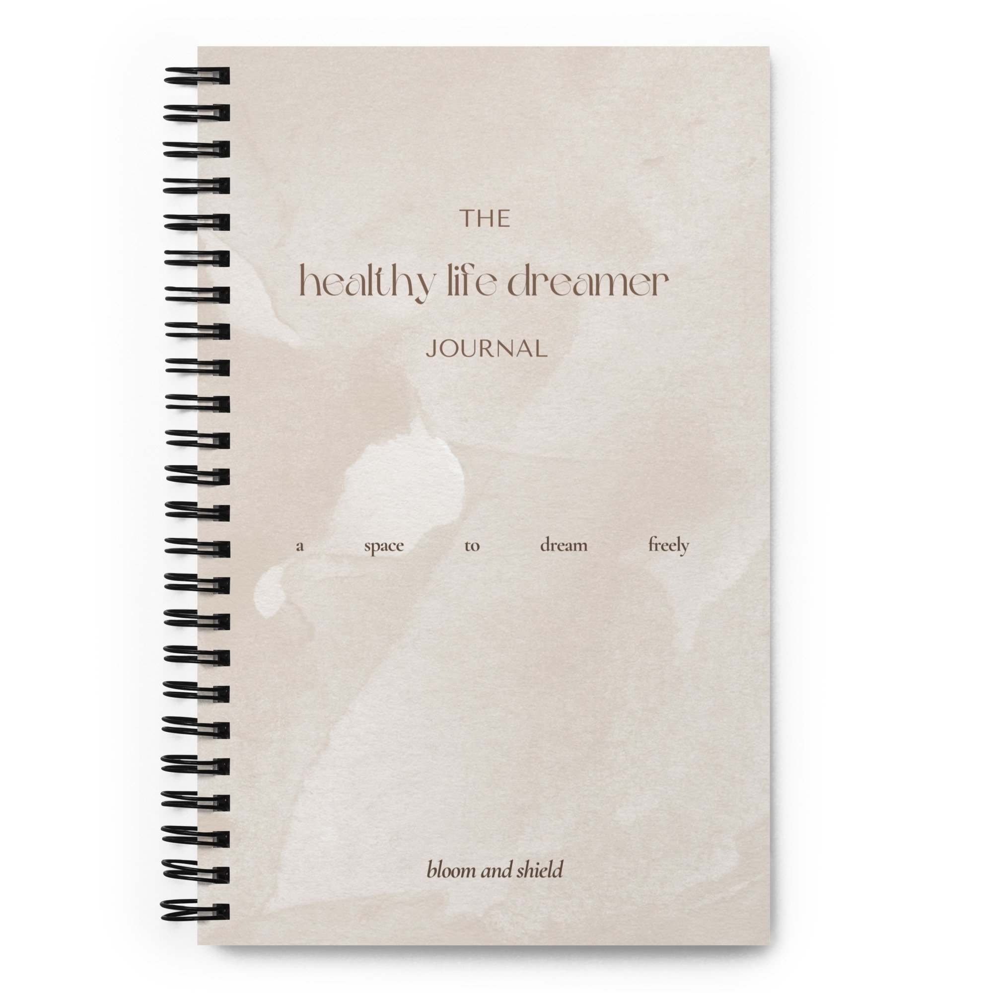 Healthy Life Dreamer Spiral Journal