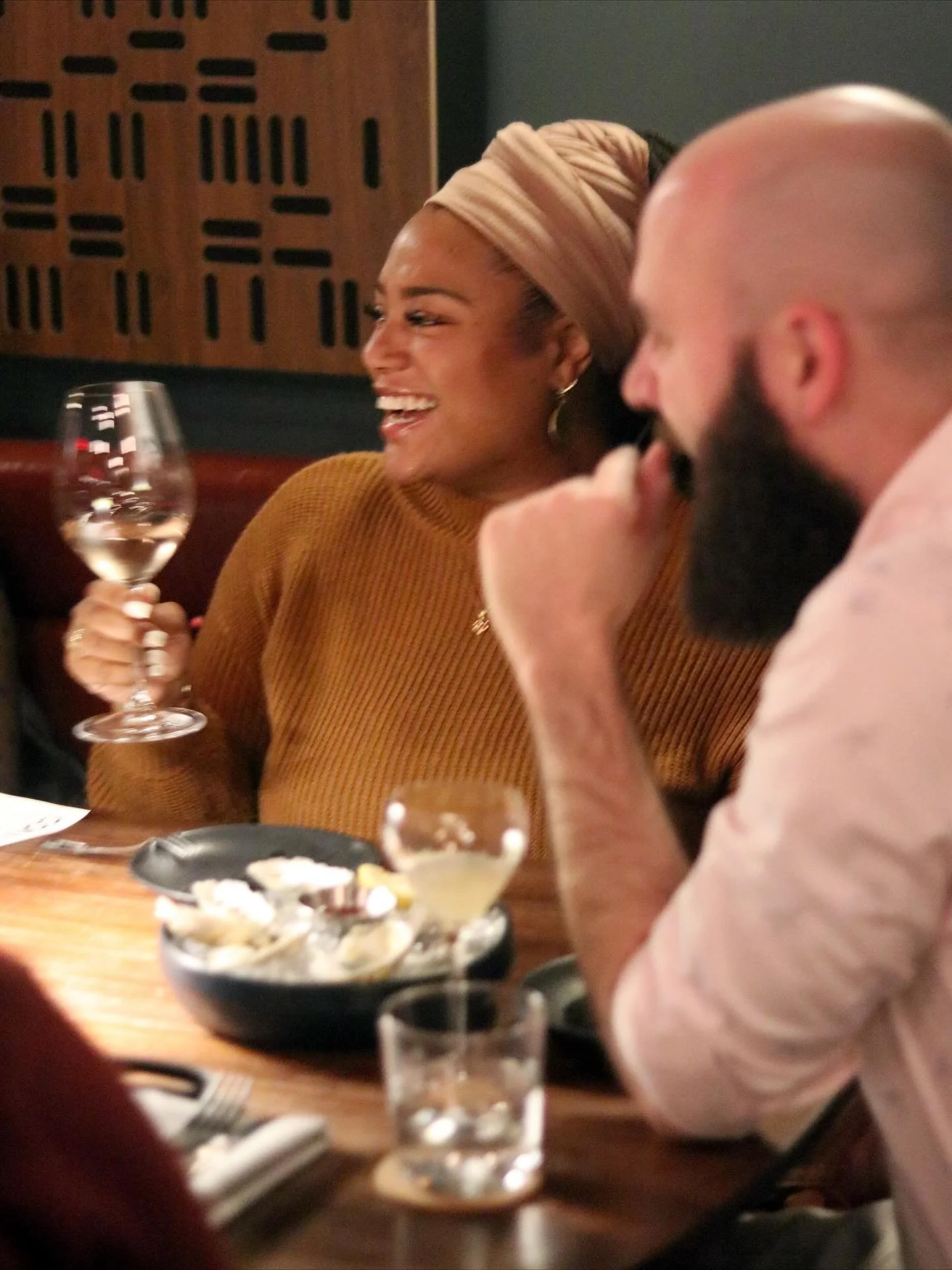 POV: you, me, and some beautiful all watch anime together paired with good wine. 🍷 

Thank you Atlanta for having us! 

Let&rsquo;s do it again soon🫶🏽