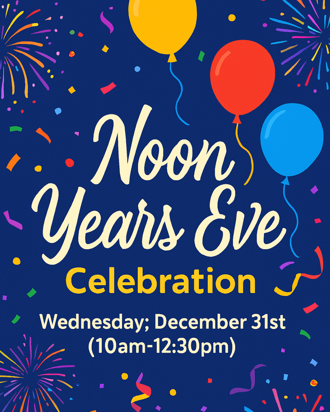 Noon Years Eve Party