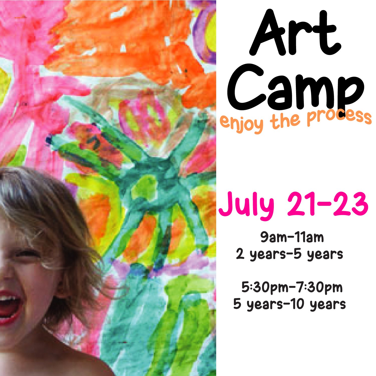 Fun with Art Camp (Ages 2-5)