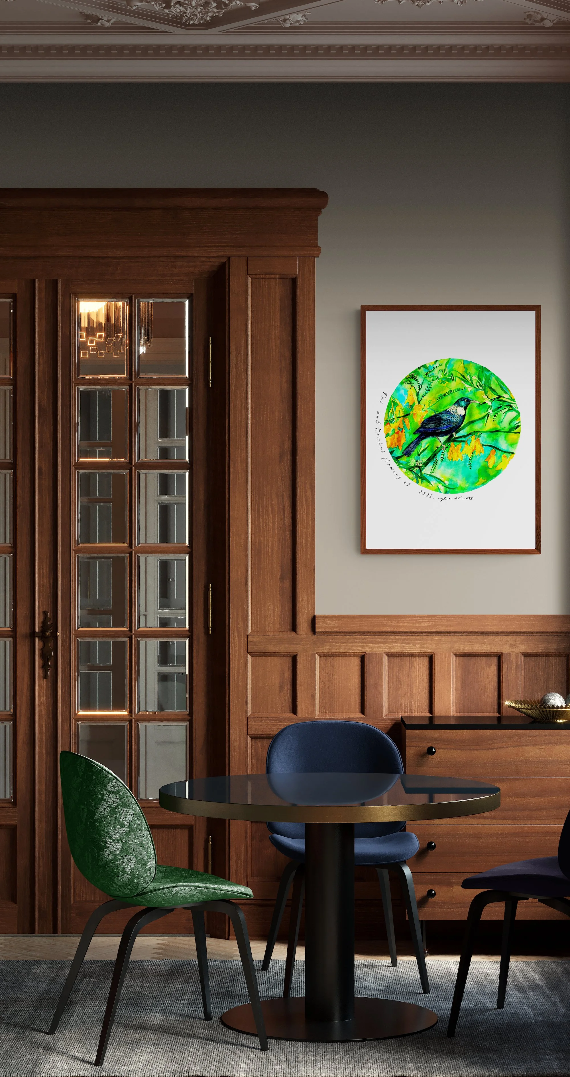 Tui and Kowhaiwhai flowers_frederick_worrell_Interior copy.jpg