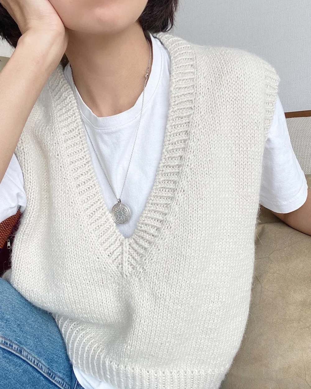amachi. アマチ　Paesina Stone Knit VEST amachi. アマチ Paesina Stone Knit VEST Knits & Vests