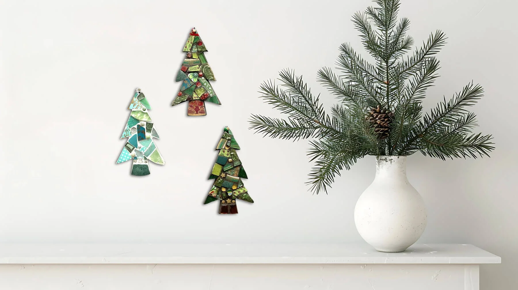 Hanging Christmas Trees - Large