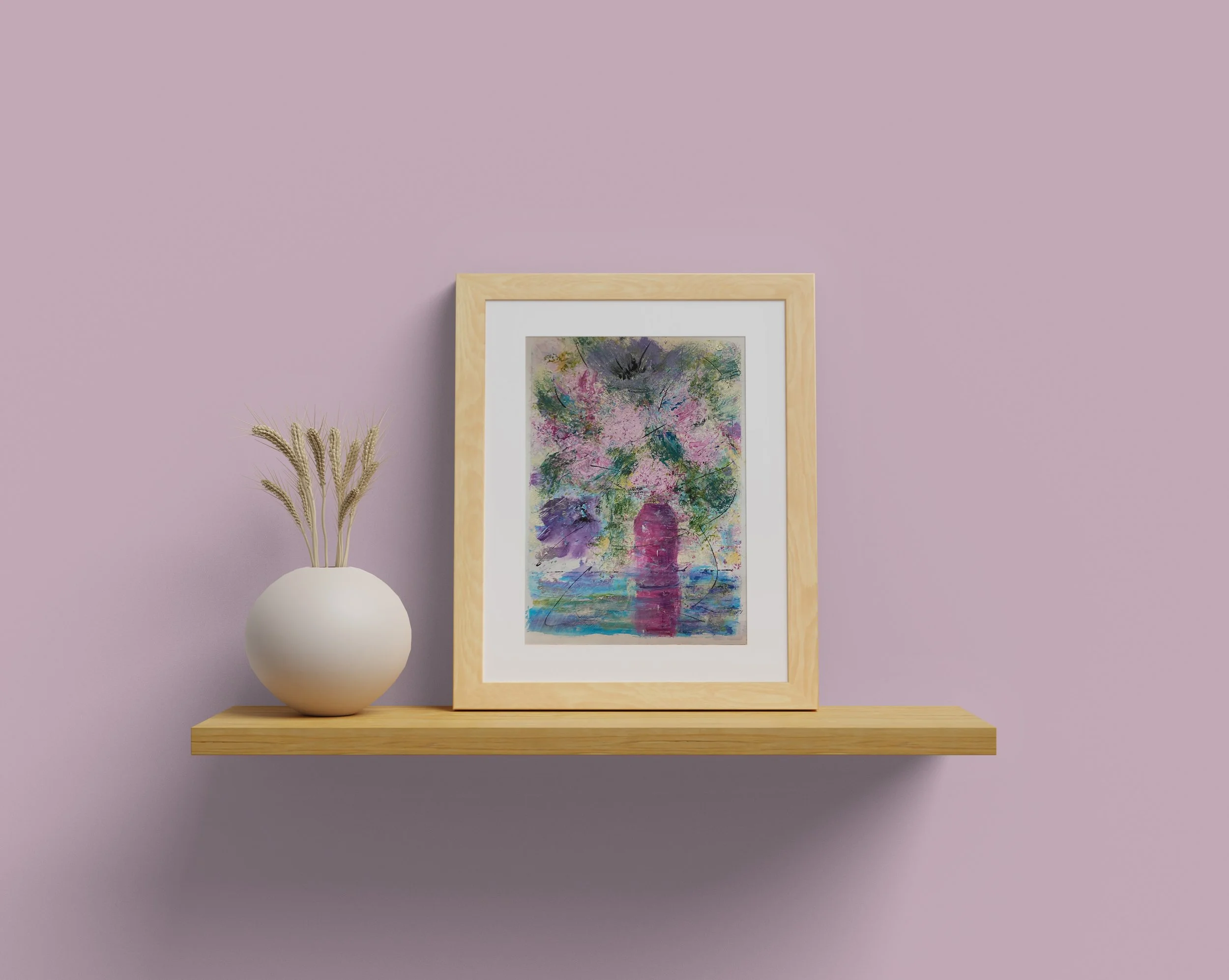 Purple Poppies Giclee Print