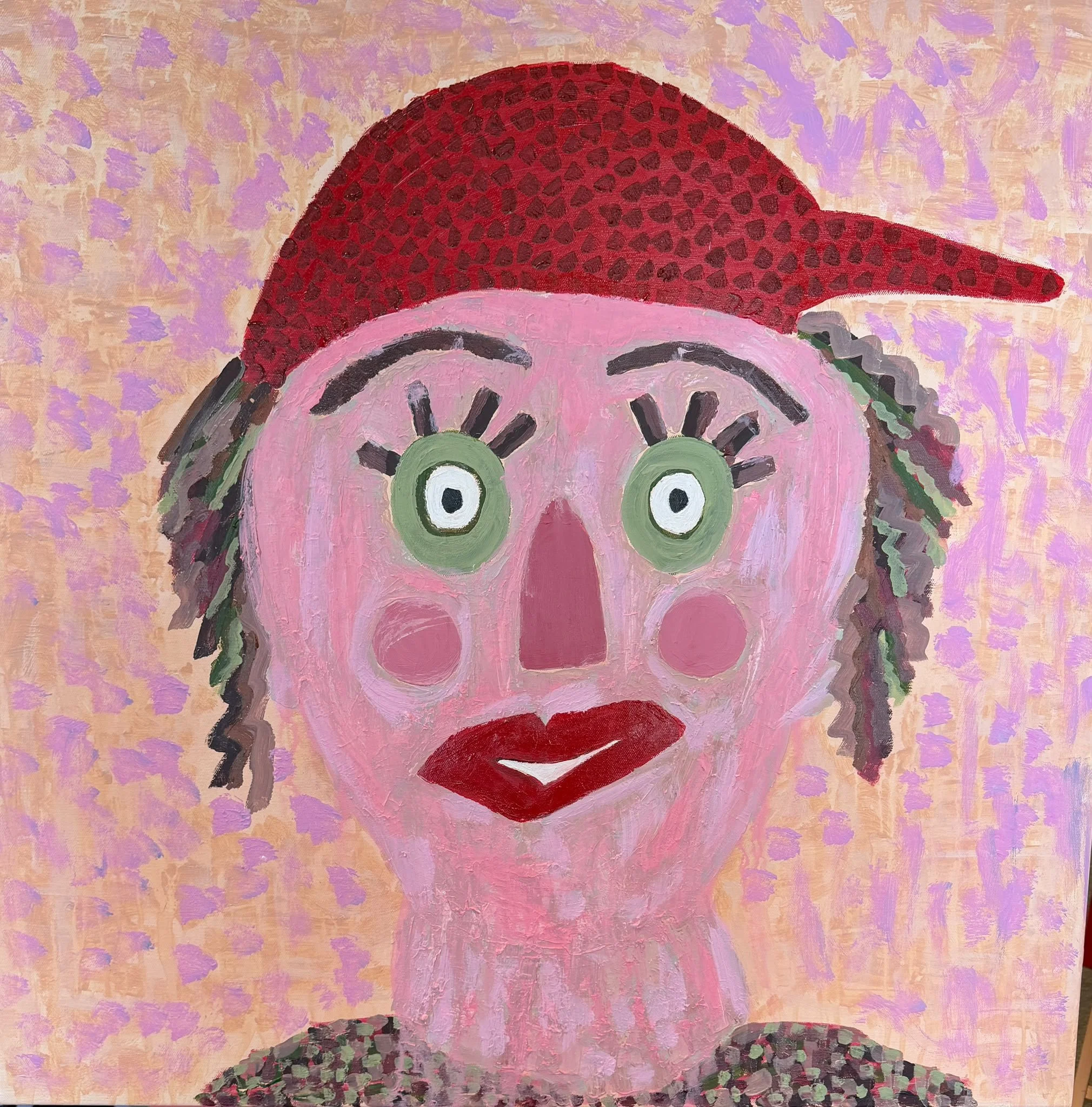 Hey Jude 2025 H80cm x W80cm £950 
Acrylic on canvas