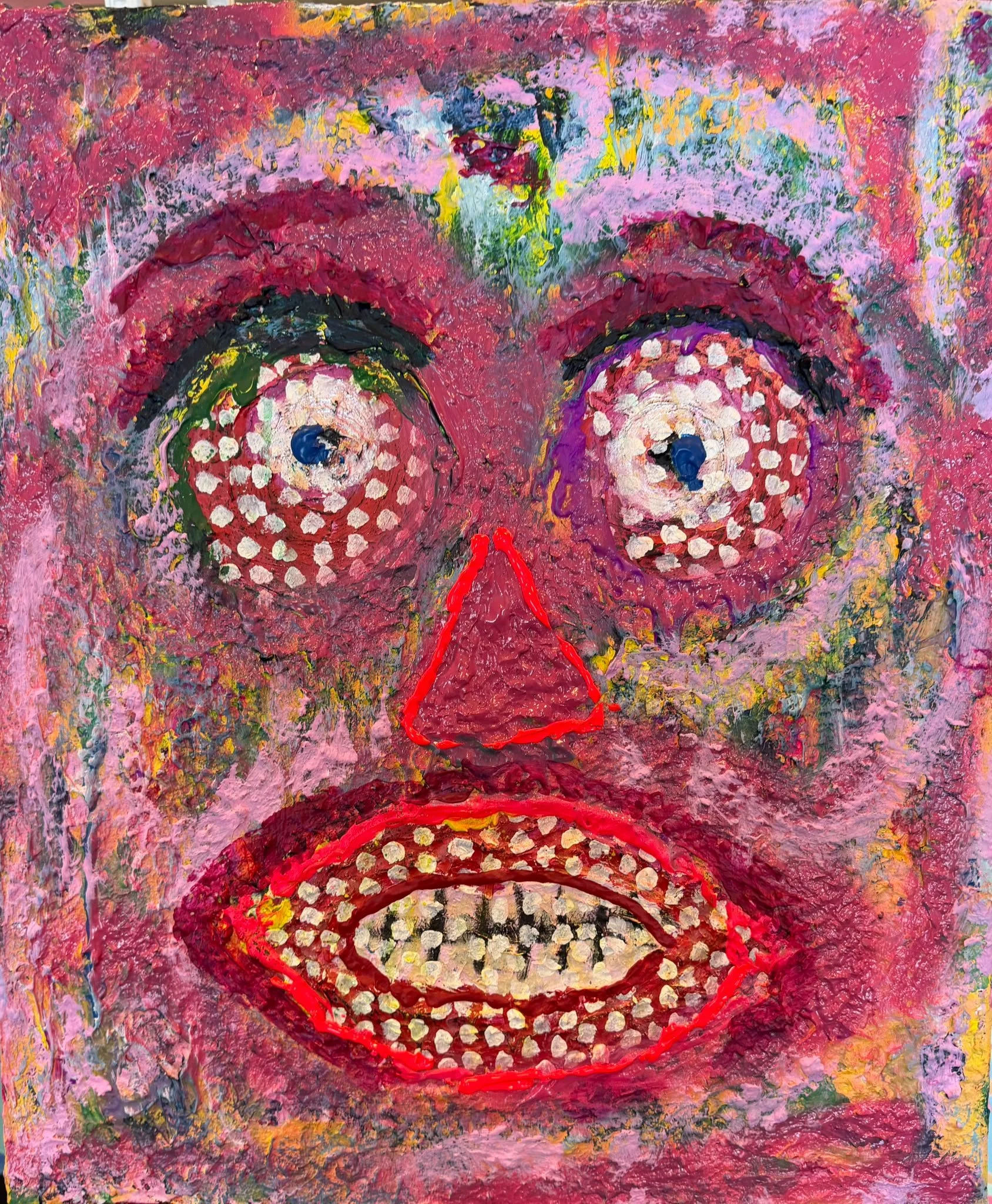 Dizzy Lizzie H60cm x W50cm £650
Acrylic on canvas
