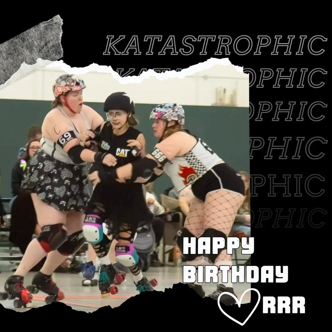 Happy Birthday to our phenomenal Katastrophic 🎊

#rootriverrollers #rollerderbybirthdays #rollerderby #happybirthday