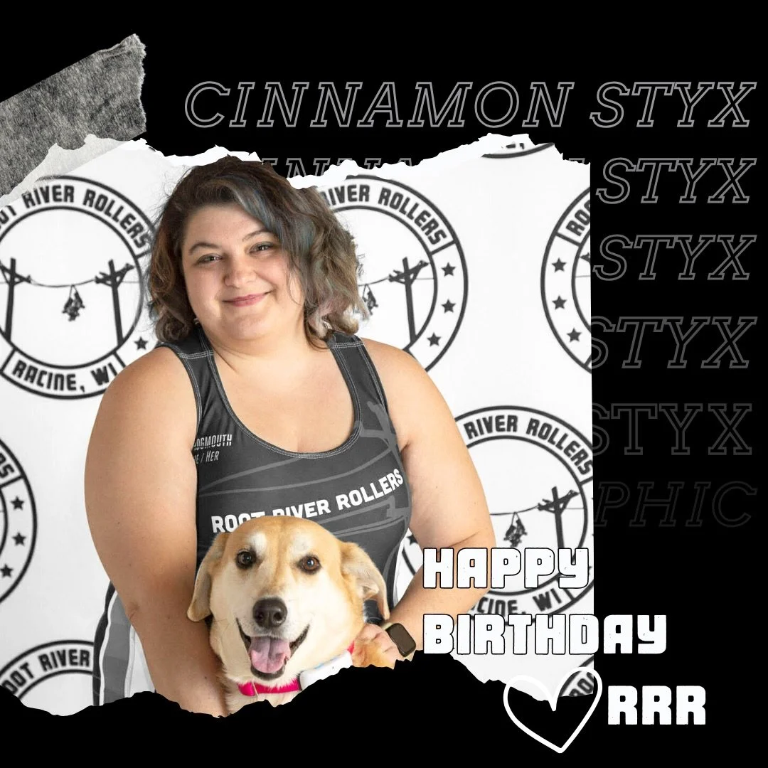 Happy Birthday, Cinnamon Styx! 🔥🛼

Whether you&rsquo;re on the track or just out here living loud, you&rsquo;ll always be derby royalty to us. Hope your year is bold, powerful, and a little bit dangerous in all the best ways. 🖤🏁