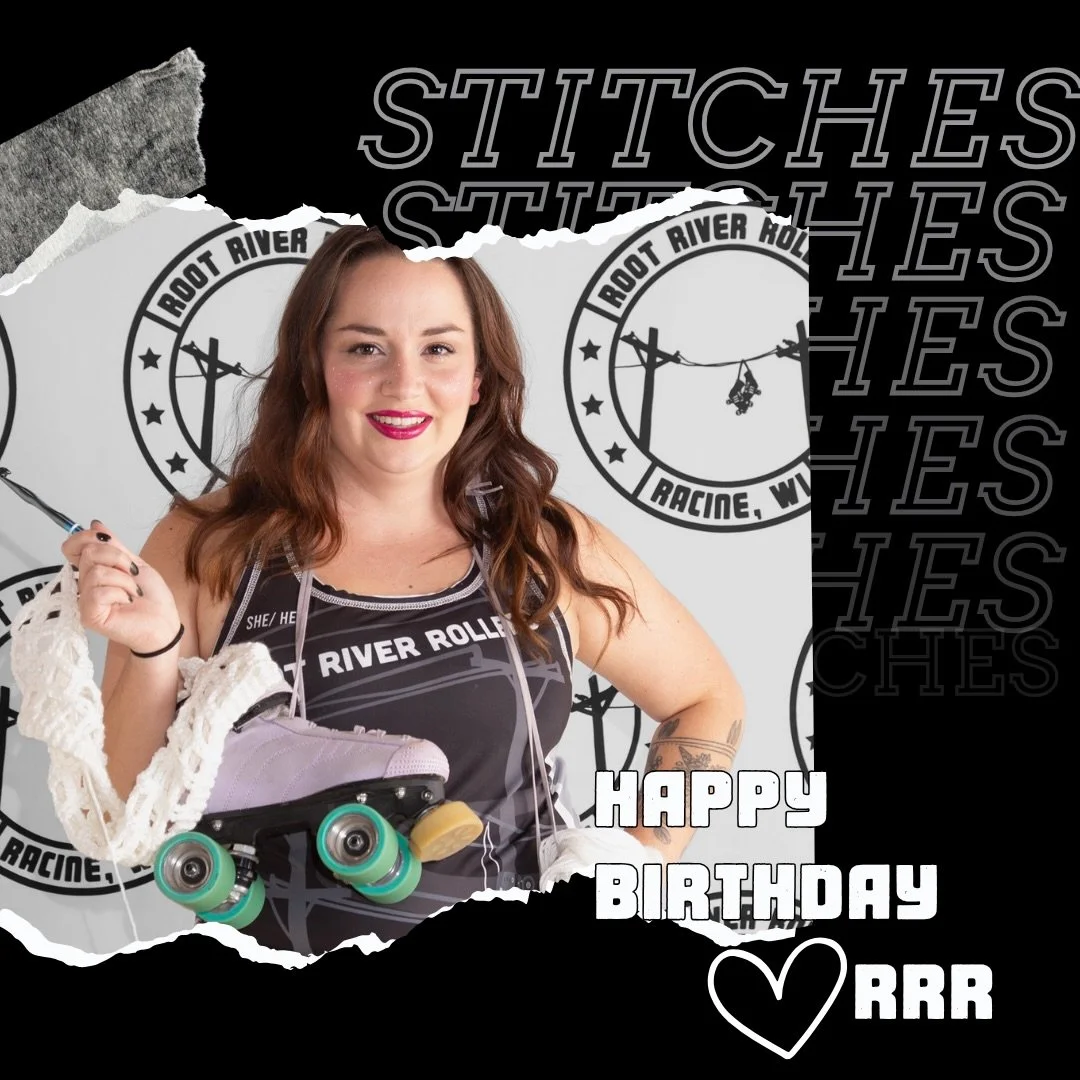 Happy Birthday Stiches 💖🛼
&nbsp;
So glad derby brought you onto this team. You make practices, games, and all the in-between moments way more fun. Wishing you the best year ahead and plenty of reasons to celebrate both on and off the track ✨