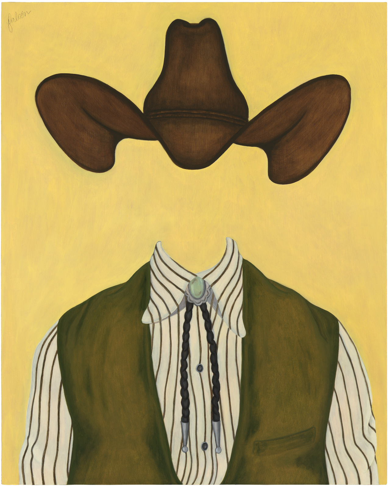Cowboy Portrait | Oil on Panel | 30" x 24" | Private Commission 