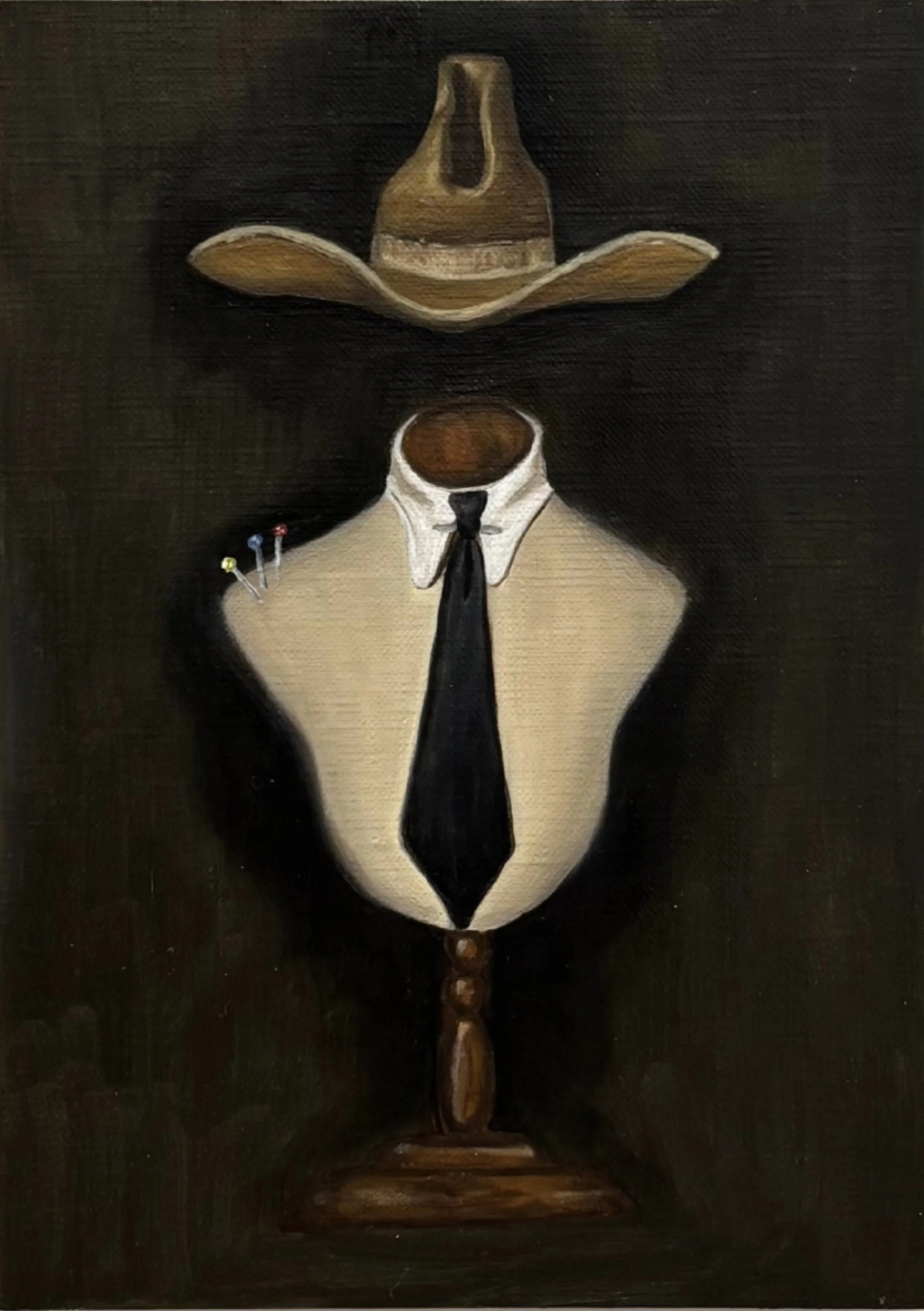 The Tailor's Mannequin | Oil on Panel | 5" x 7" | FAR WEST Austin | Private Collection