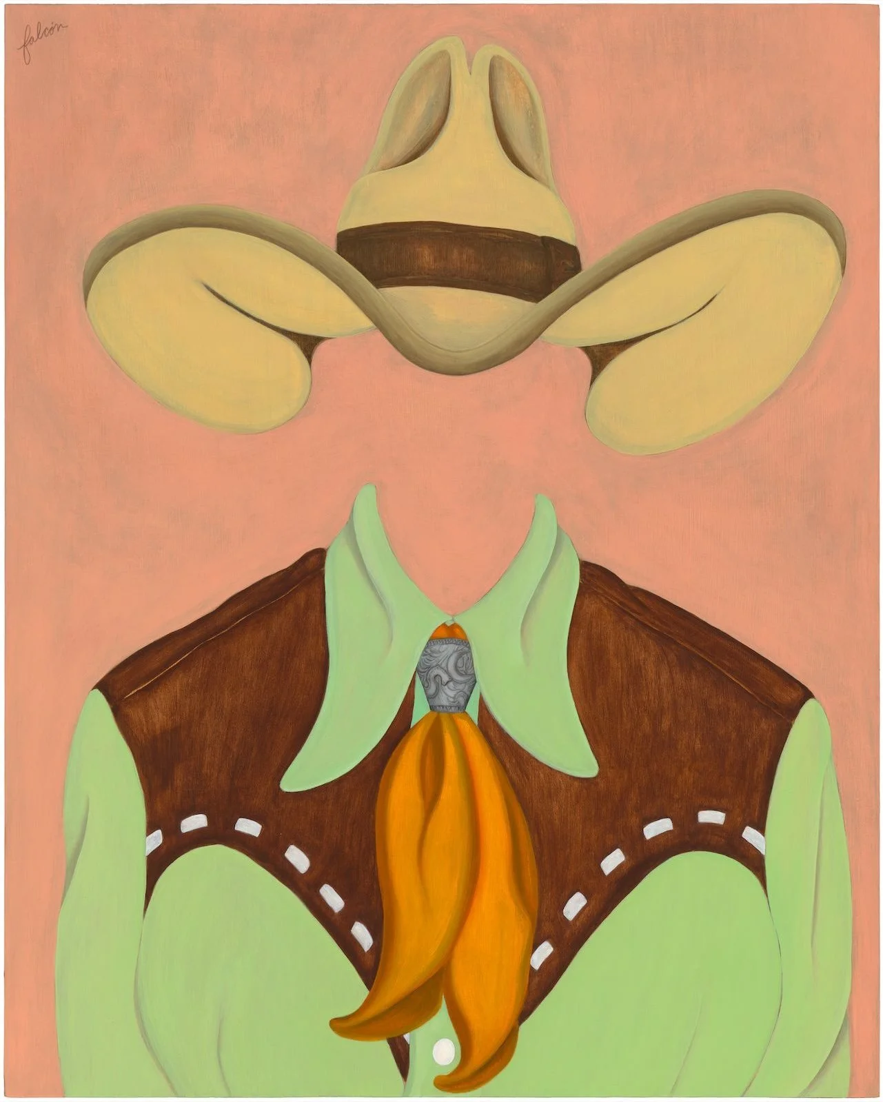 Cowgirl Portrait | Oil on Panel | 30" x 24" | Private Commission 