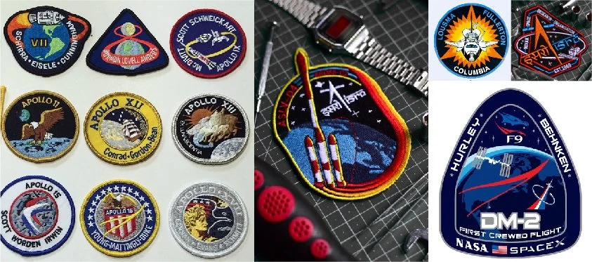 space patches retro design