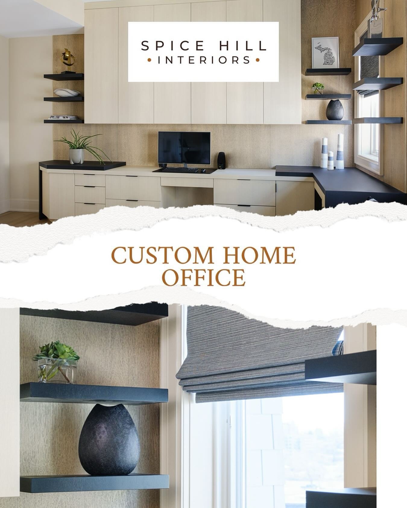 Why not work from home in total comfort?
#customcabinets #interiororganization #homeofficedreams #builtinfurniture spicehillinteriors
