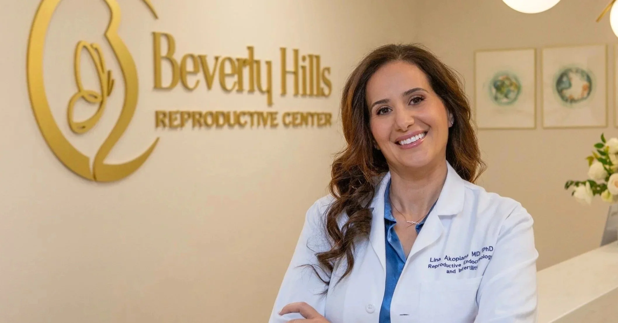 Team photo from Beverly Hills Reproductive Center used with testimonial about their website that was created by Up Designs