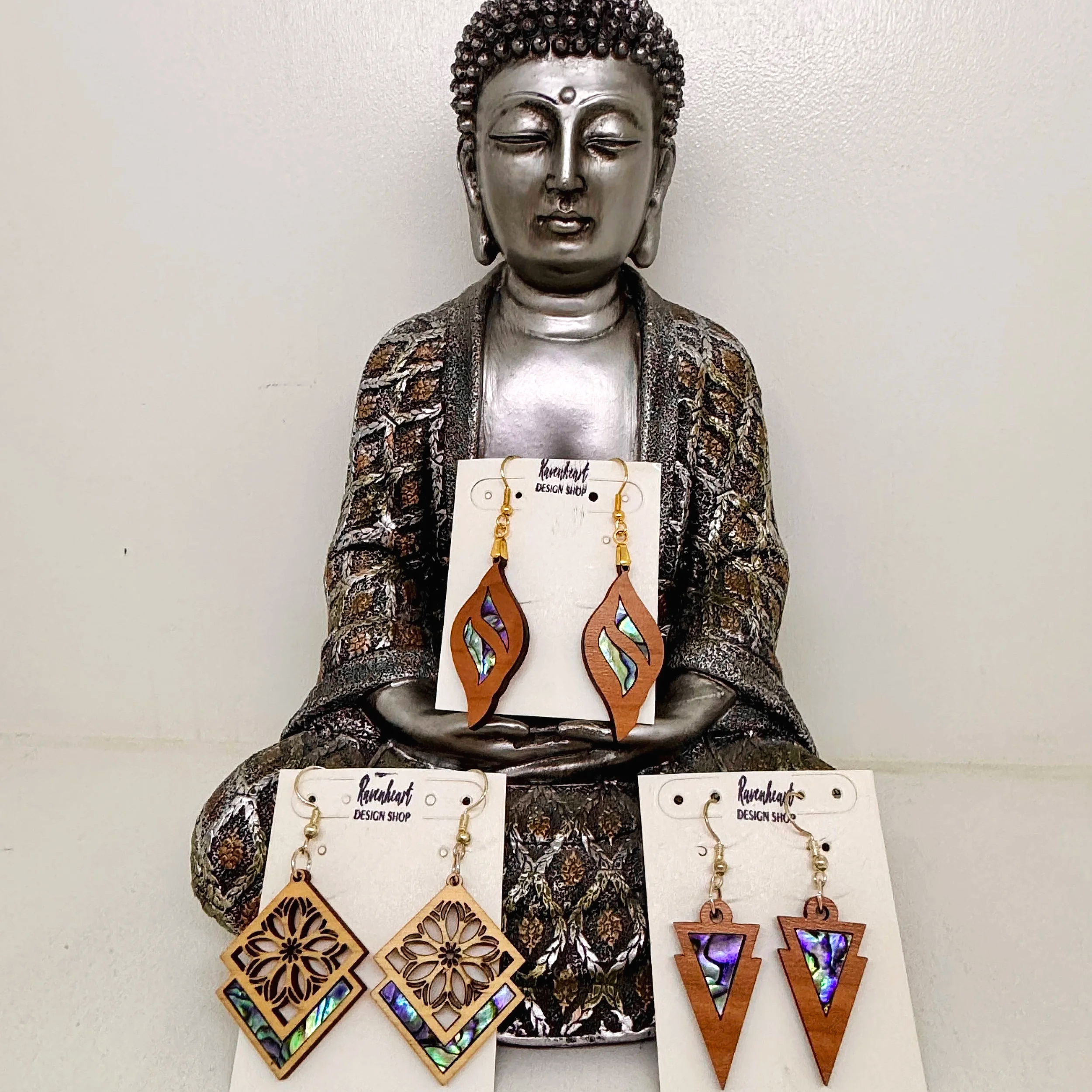 Abalone Inlay Earrings