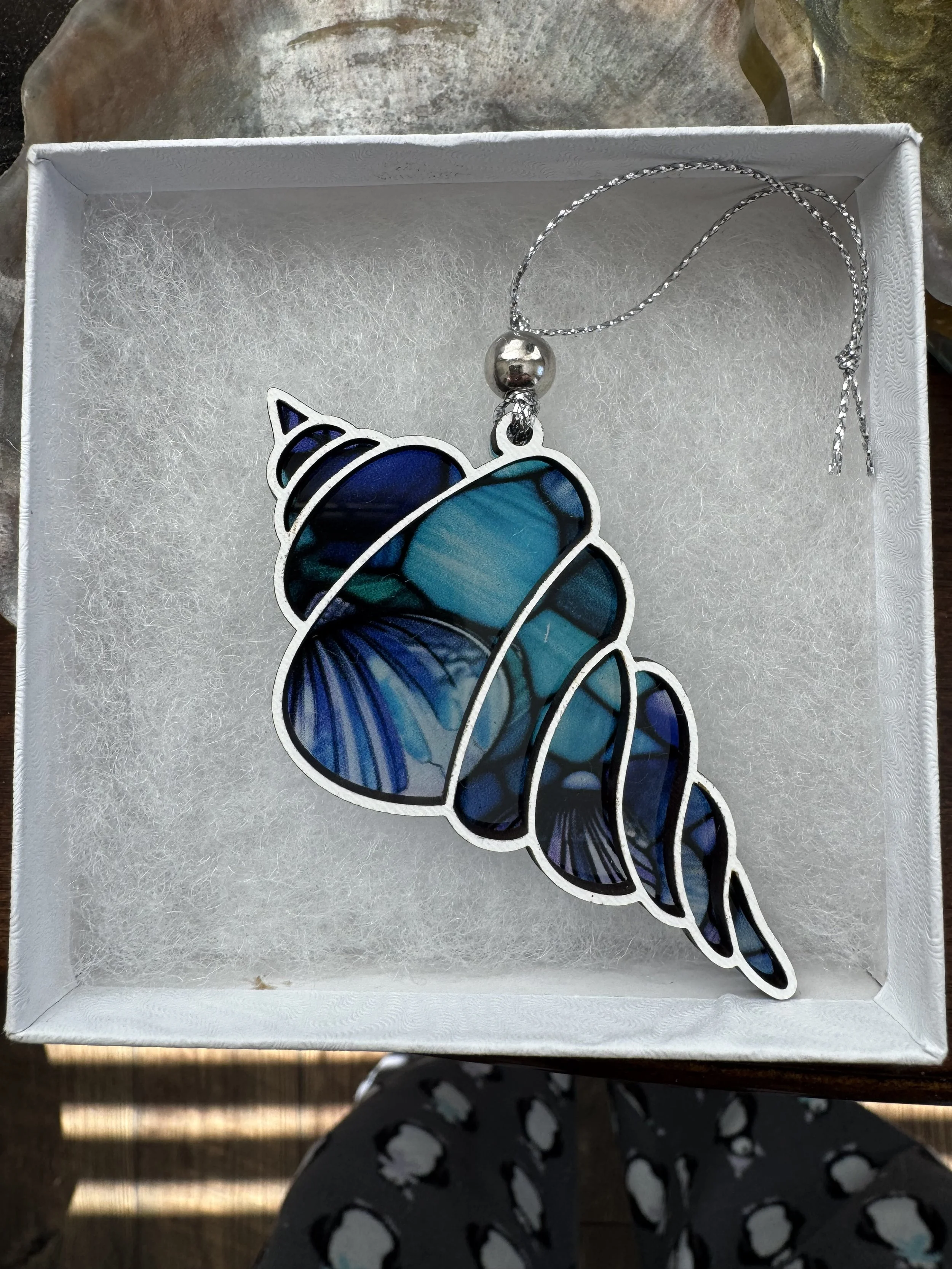 Coastal Conch Shell Ornament