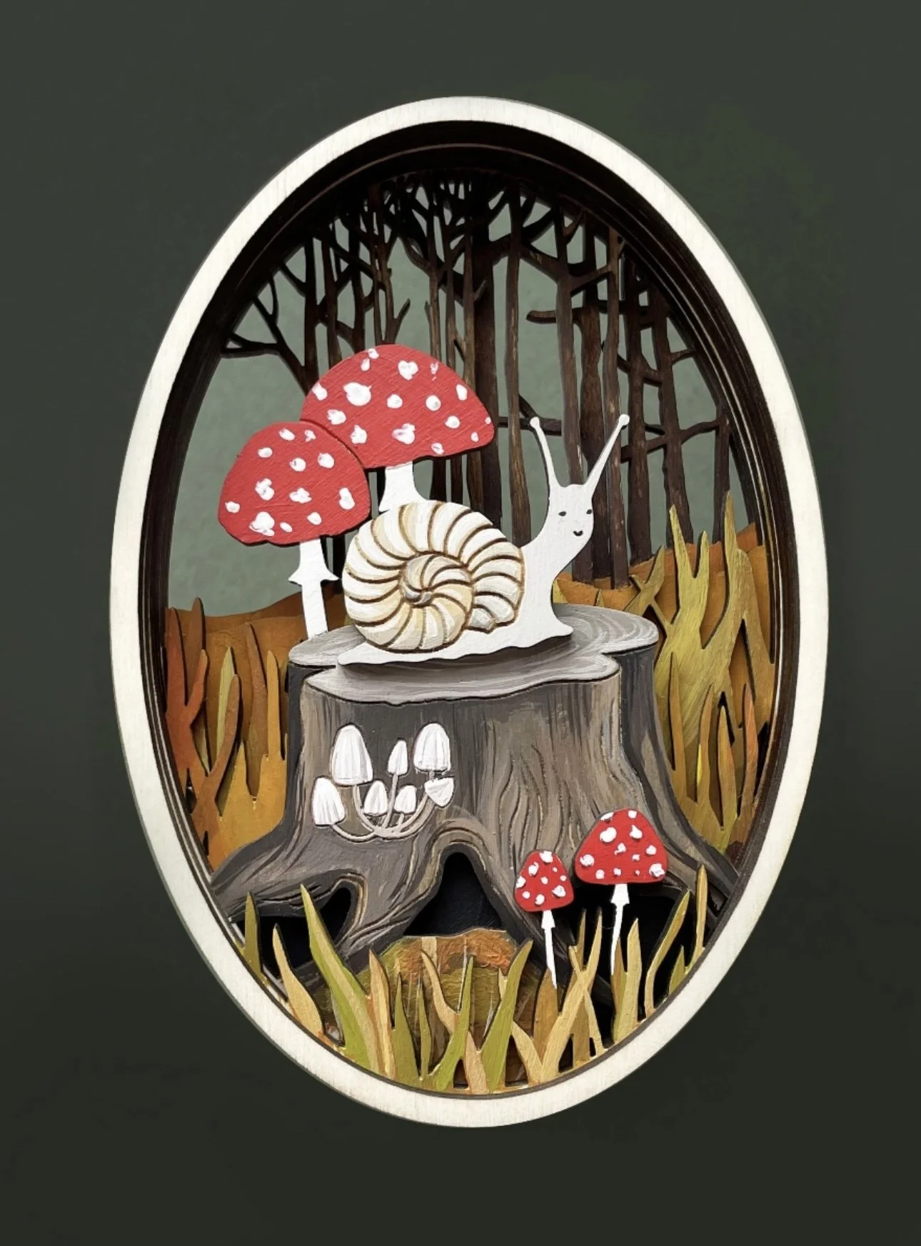 Snail/Mushrooms