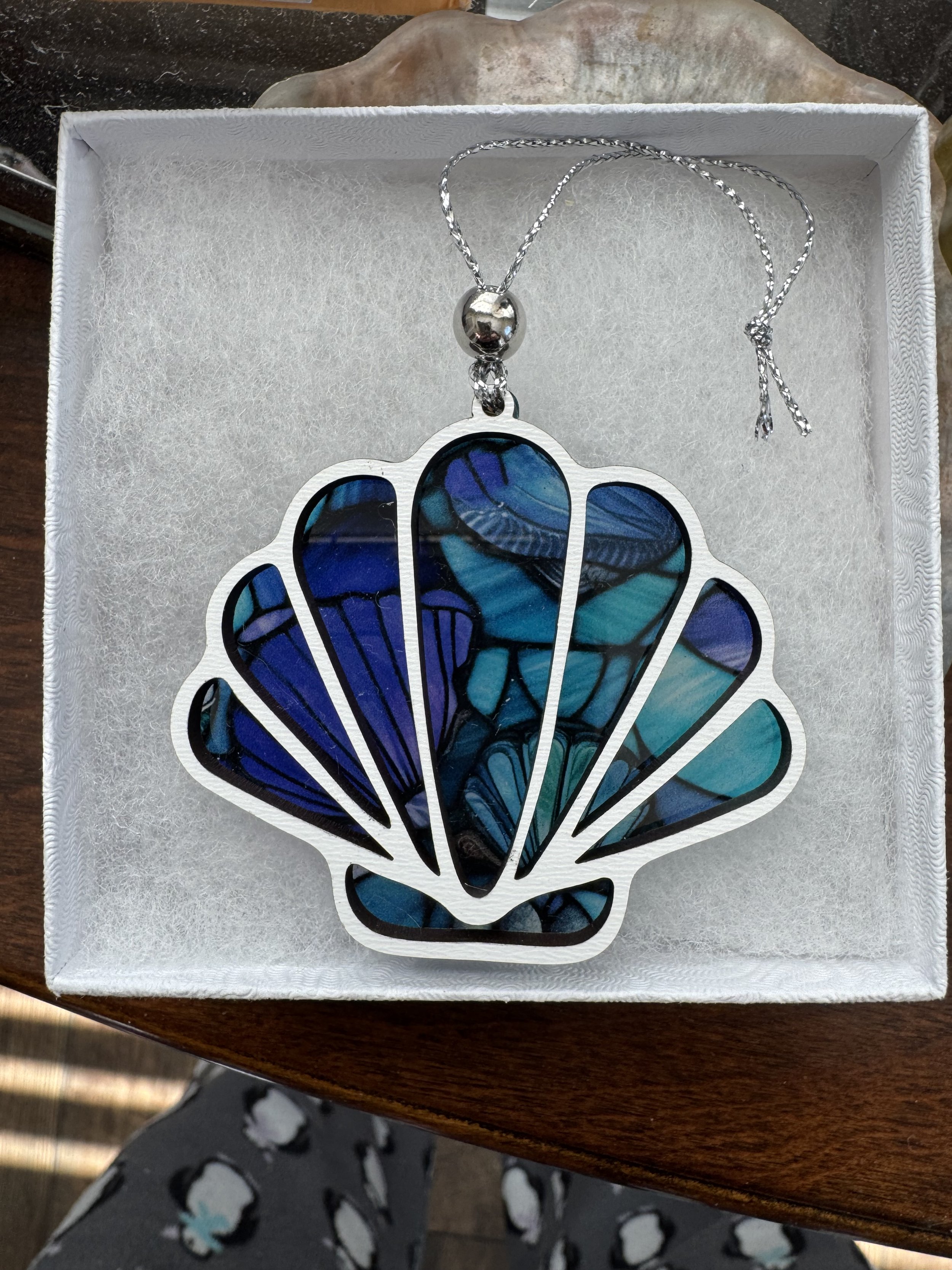 Coastal Scallop Shell Ornament