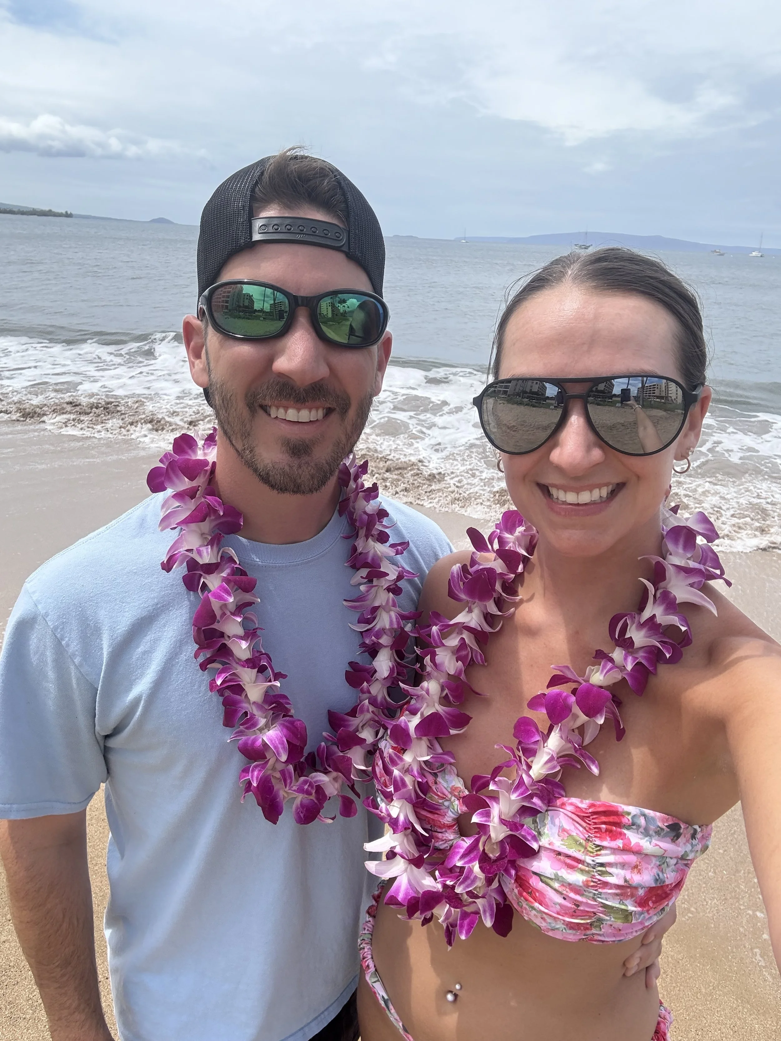 Our first picture in Hawaii!