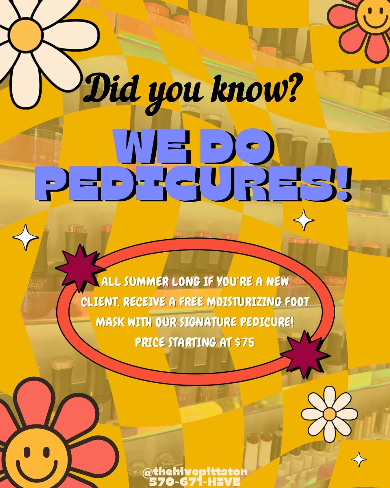 Did you know?☀️

It&rsquo;s pedi szn baby!! The suns out which means toes are out, and all summer long we&rsquo;re offering a free moisturizing foot mask to all new pedi clients! 👙⛱️

Give us a call or click the link in our bio to book your appointm