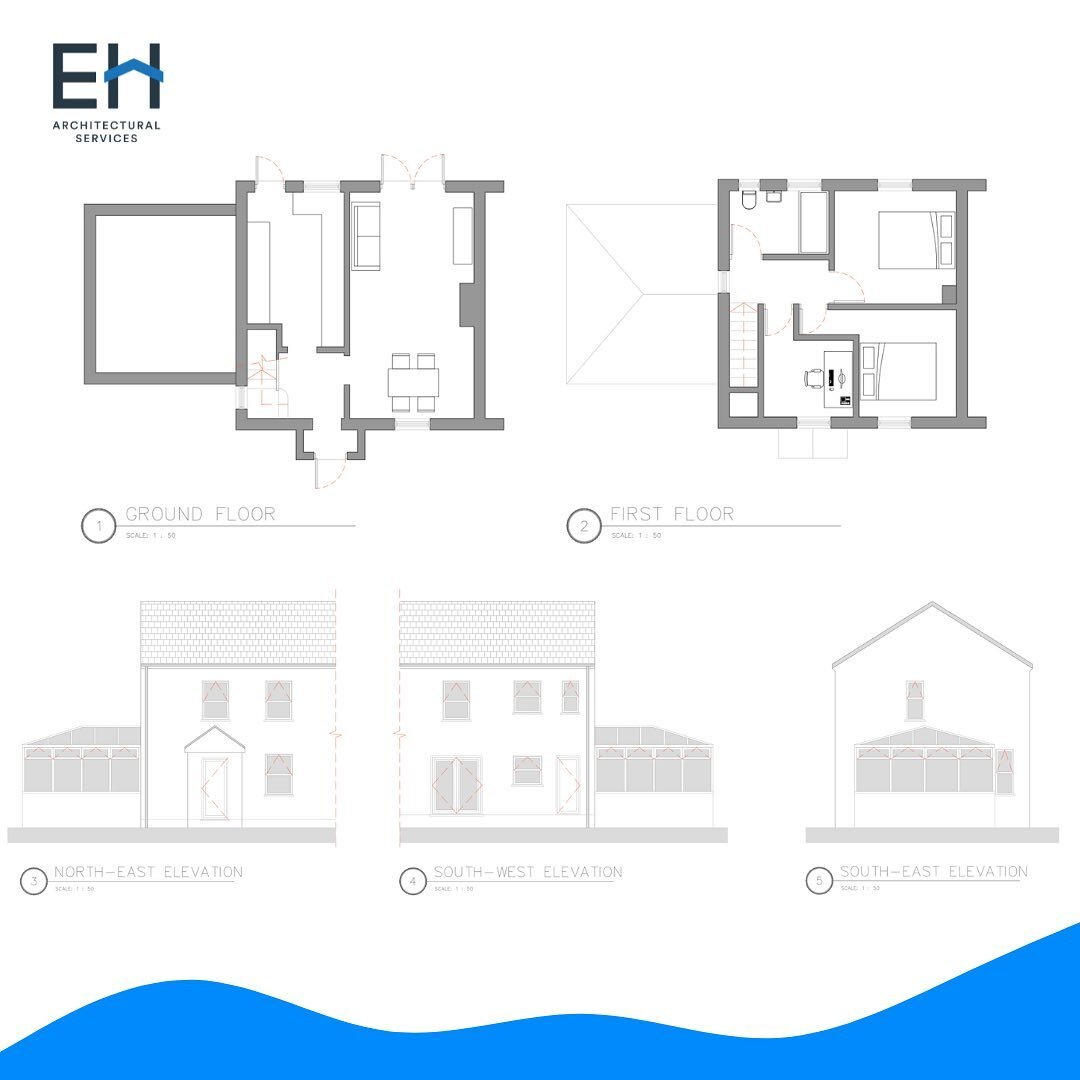 ✅Planning approved ✅ 

A two storey extension in Newquay passed planning this week. Making great use of the current outdated, leaking conservatory into a small self contained space for family to visit as well as a short-term holiday rental. 

After c