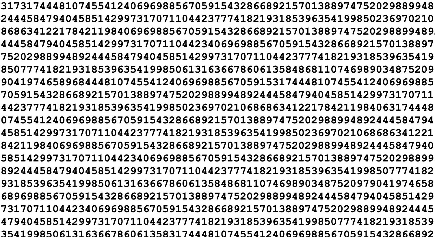 What is the largest named number?