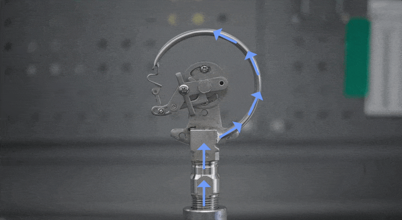 GIF demonstrating how a Bourdon tube works