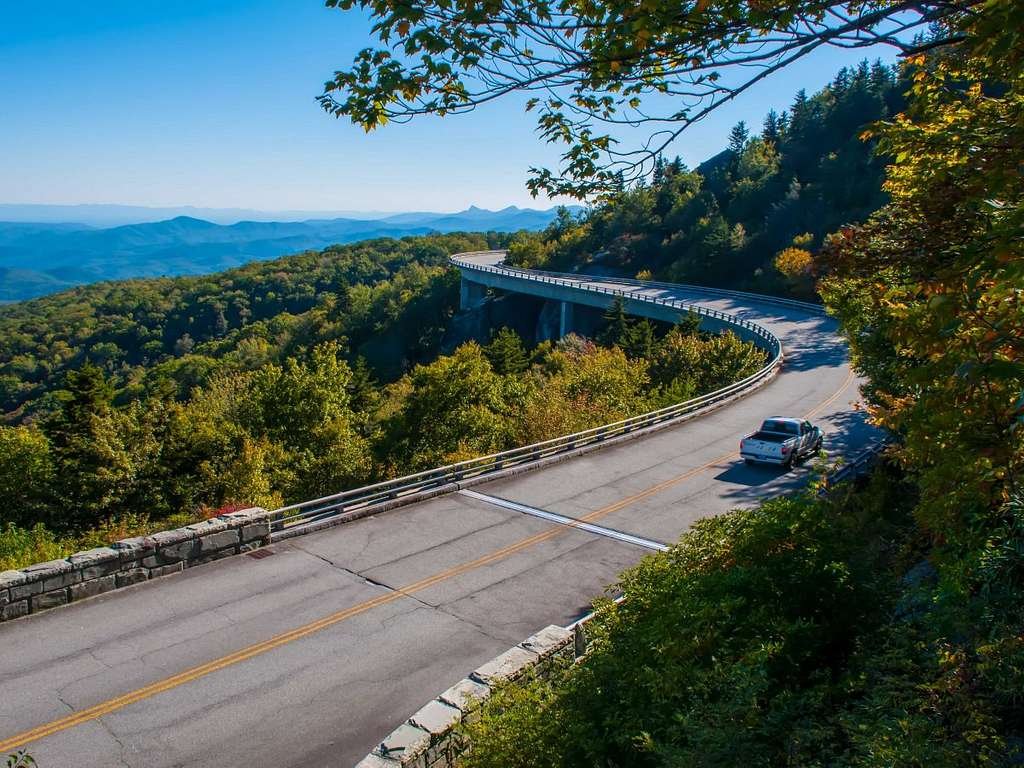 Blue Ridge Parkway in North Carolina  in Virginia.