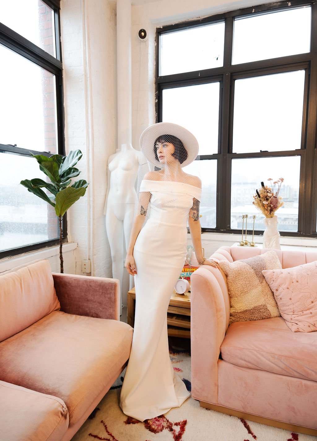 The Elizabeth James Bridal Hat