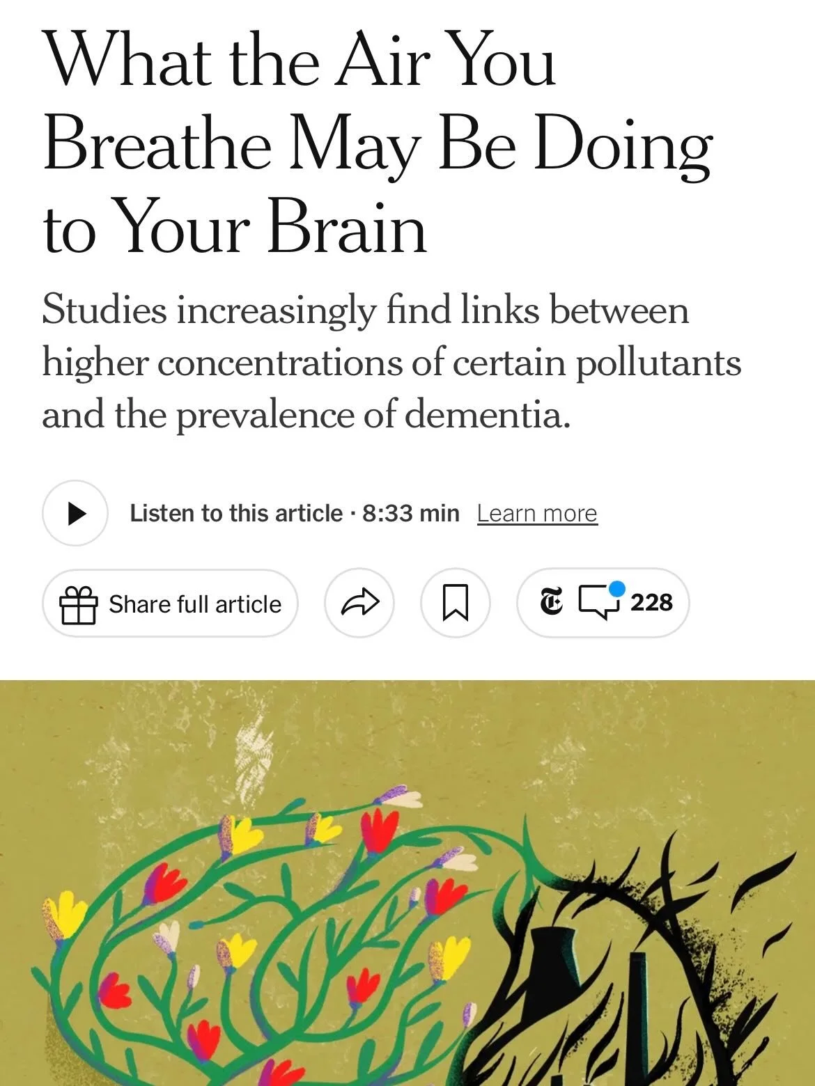 Studies are now linking air pollution to everything from dementia and Alzheimer&rsquo;s to cognitive decline, ADHD, brain fog, and even shortened lifespan.

And the wild part?

Most exposure doesn&rsquo;t happen outside &mdash; it happens inside, whe
