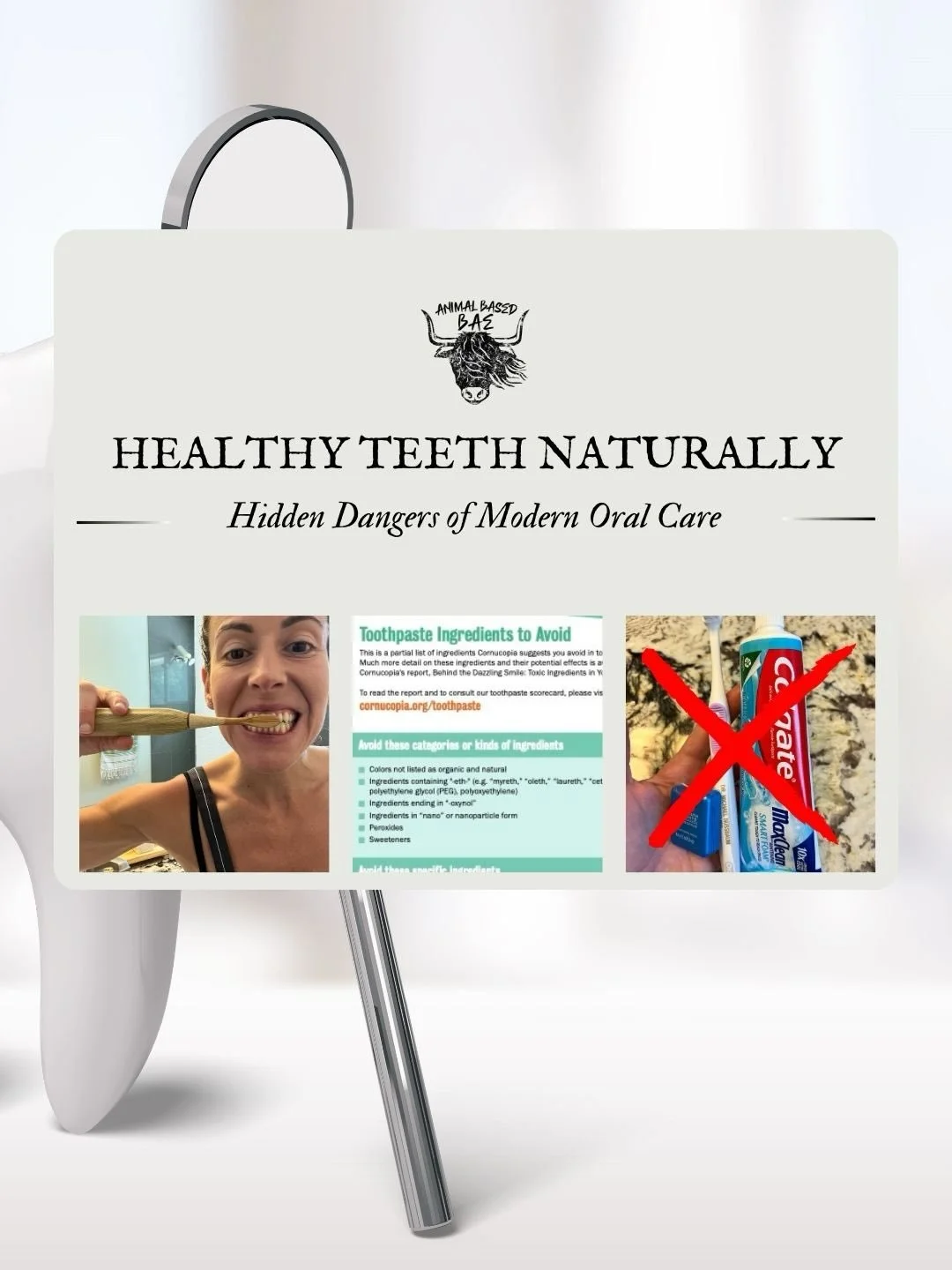 What if your toothpaste, floss, and even &ldquo;routine&rdquo; dental care are quietly working against your health?

Strong teeth aren&rsquo;t built with dyes, foaming agents, and alcohol mouthwash.
They&rsquo;re built by protecting your oral microbi