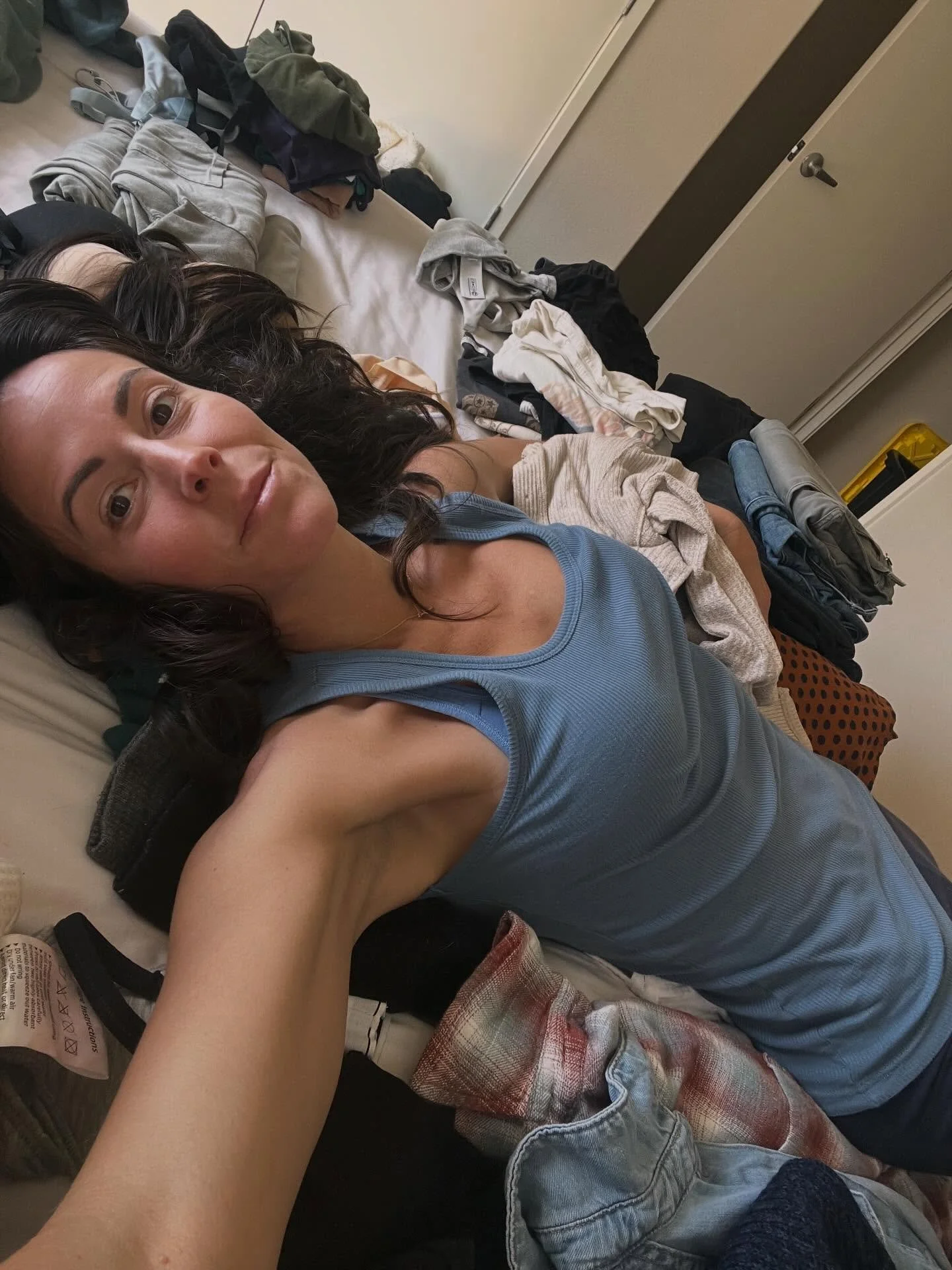 Ever start a deep clean and suddenly lose all momentum? 😆 

That&rsquo;s me today &mdash; spring-clean (early I know), mid-closet purge, mid &ldquo;why do we accumulate so many things?&rdquo;

I&rsquo;ve been focusing on continuing my shift toward m