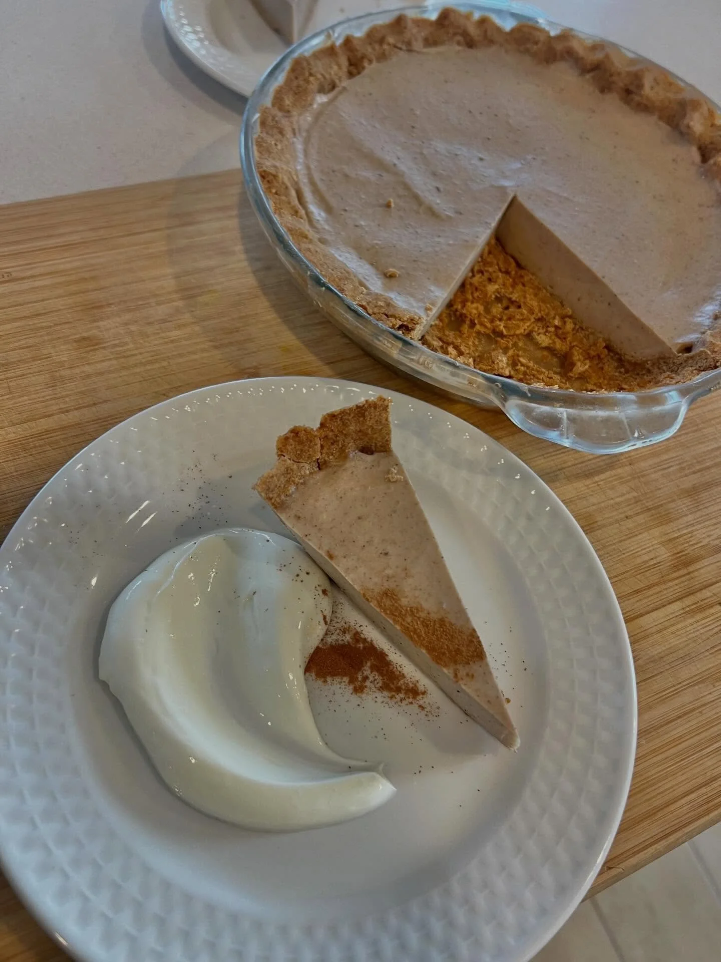 This Decadent Banana &ldquo;Cream&rdquo; Pie is naturally sweet, creamy, and ridiculously comforting but still grain-free and gluten-free.

Think caramelized roasted bananas blended into a silky filling, layered into a buttery plantain flour crust. C