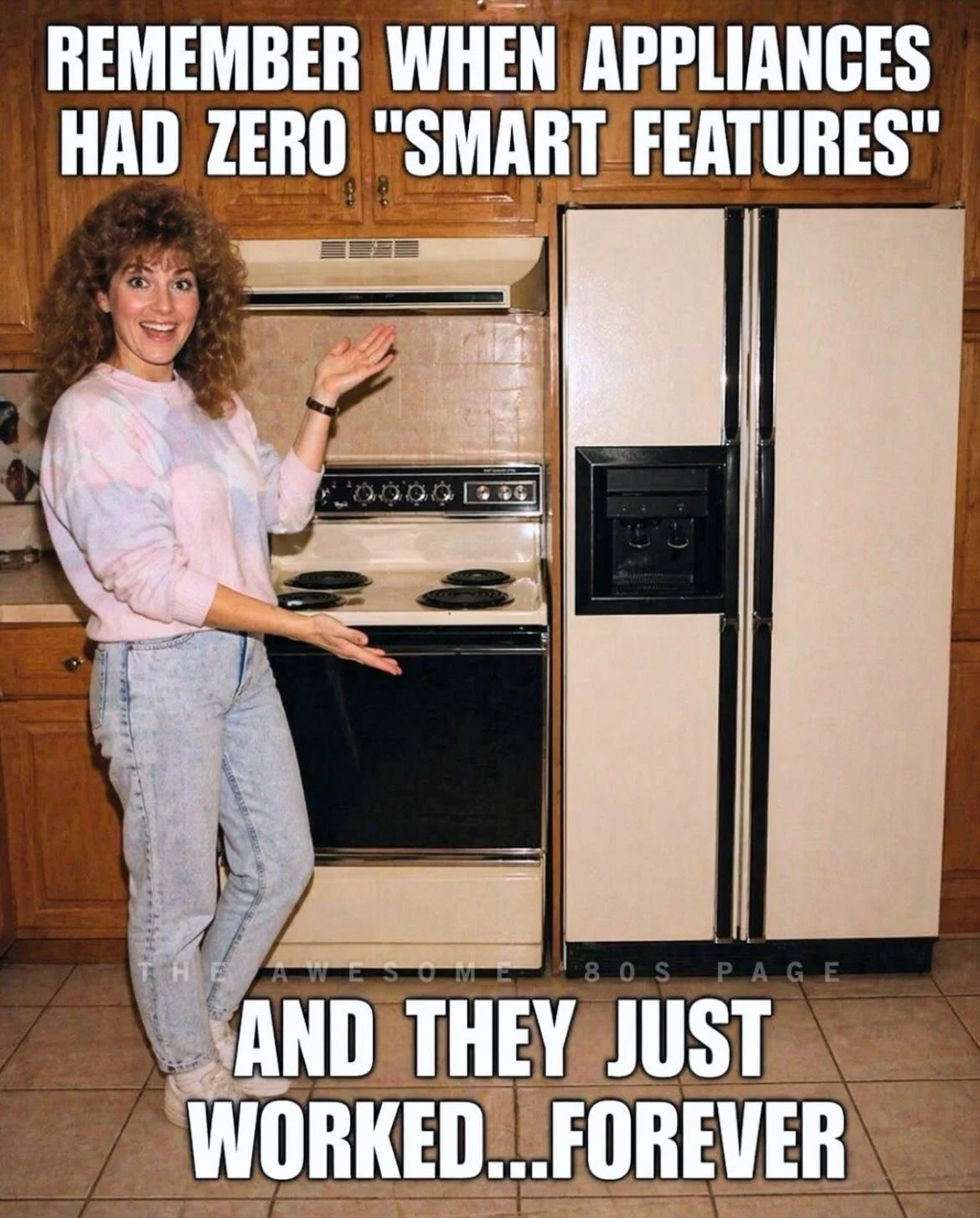 Smart tech got dumber over time. Old-school ovens and refrigerators used to last decades&hellip; now everything needs WiFi just to break in 3 years.