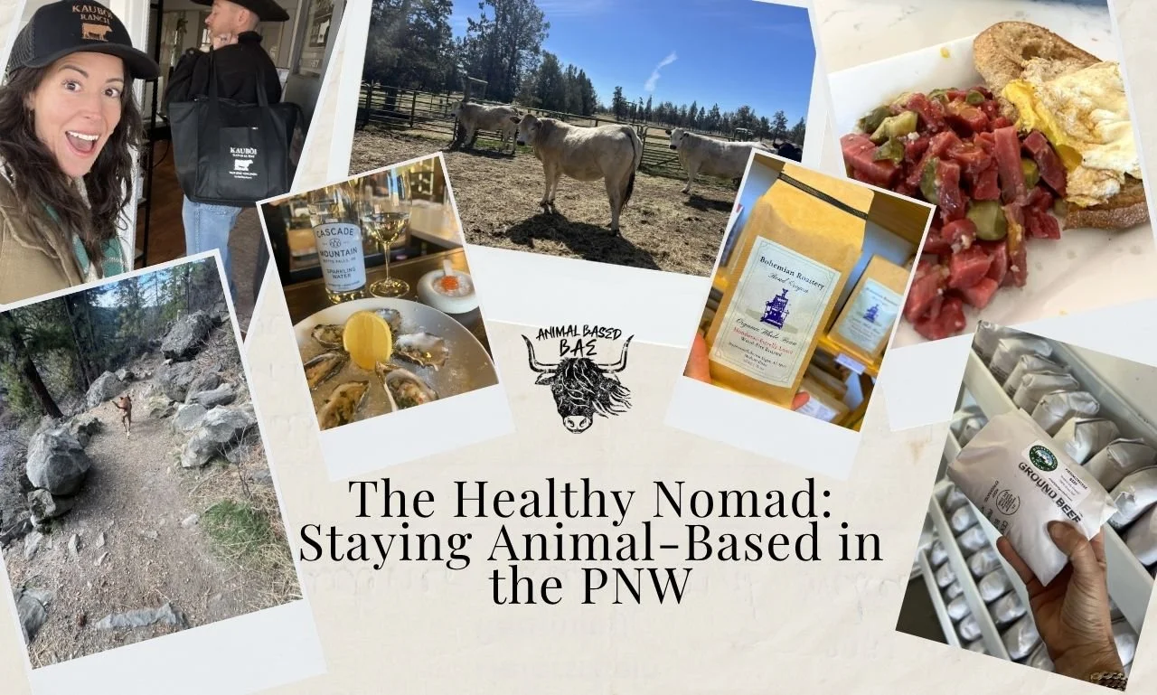 Animal based snacks and raw milk for healthy travel through TSA