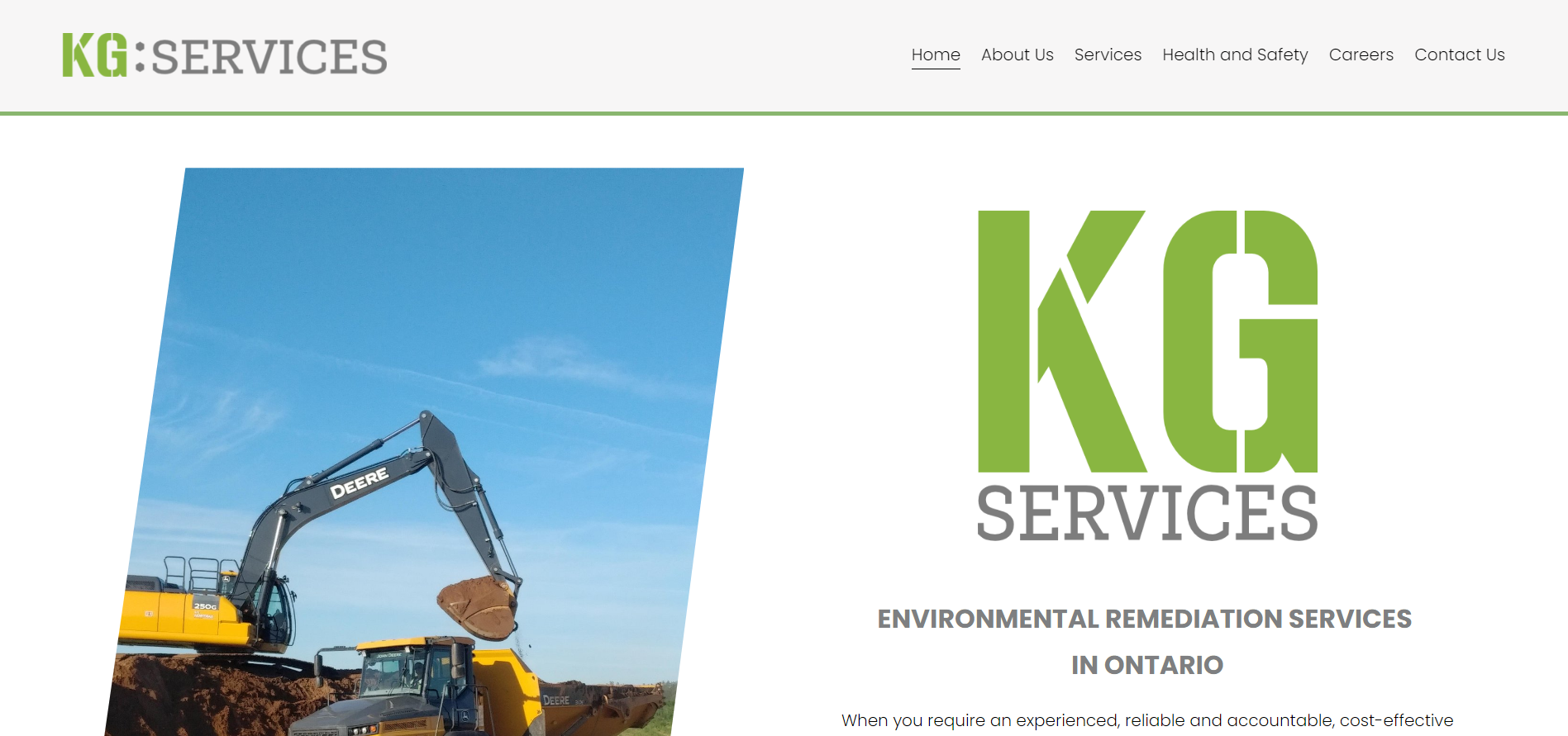 Home Page of KG Services 