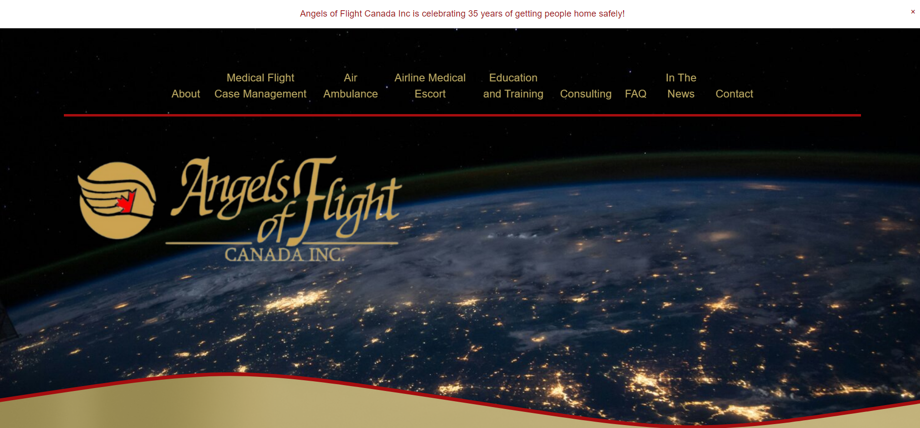 Home Page of Angels of Flight Canada Inc