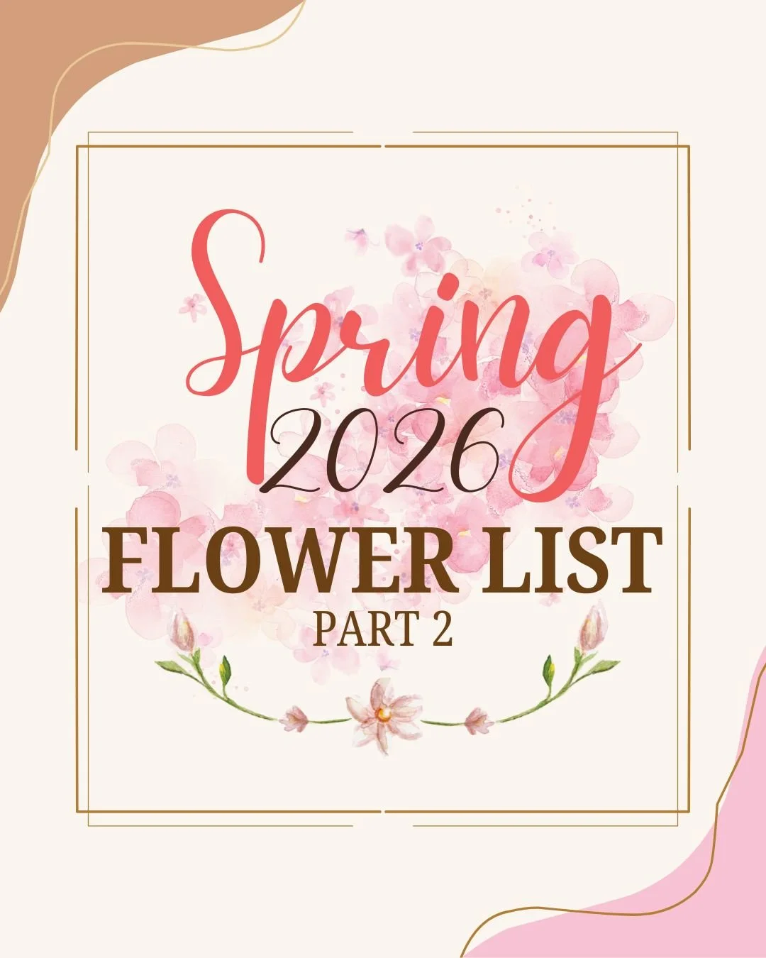 You said you&rsquo;d love to see what we&rsquo;re growing for Spring 2026 &mdash; so we put together a peek at the flower list 🌸

Swipe through to see what&rsquo;s coming &mdash; and tell us in the comments:
Which one are you most excited about? 👇
