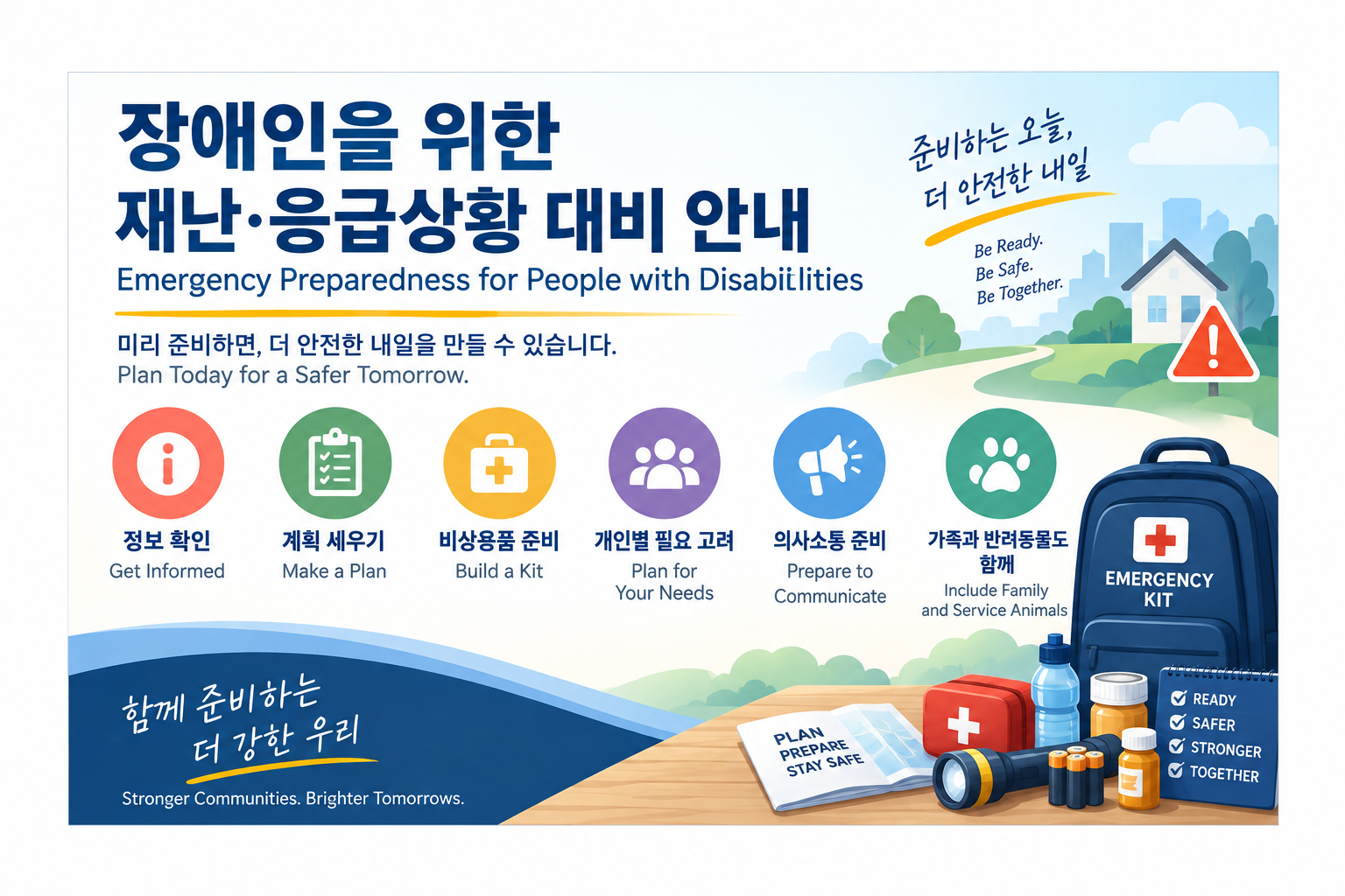 장애인을 위한 재난·응급상황 대비 안내